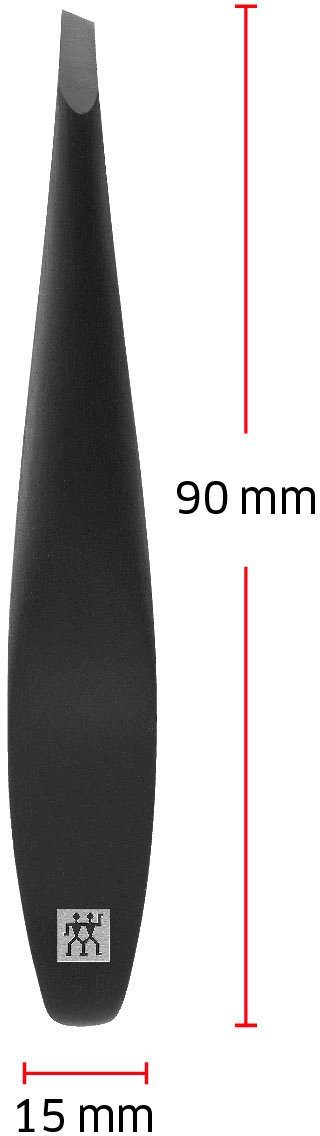 Zwilling Augenbrauenpinzette TWINOX M SCHRÄGE PINZETTE, Aus rostfreiem Edelstahl und schräger Spitze.