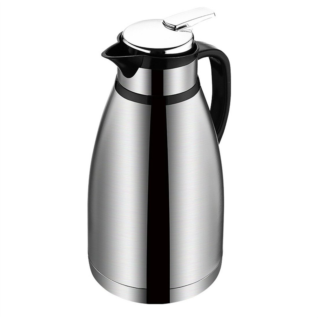 DÖRÖY Isolierkanne Thermoskanne aus Edelstahl, Vakuum-Wasserkocher, Kaffeemaschine, 2.0 l B