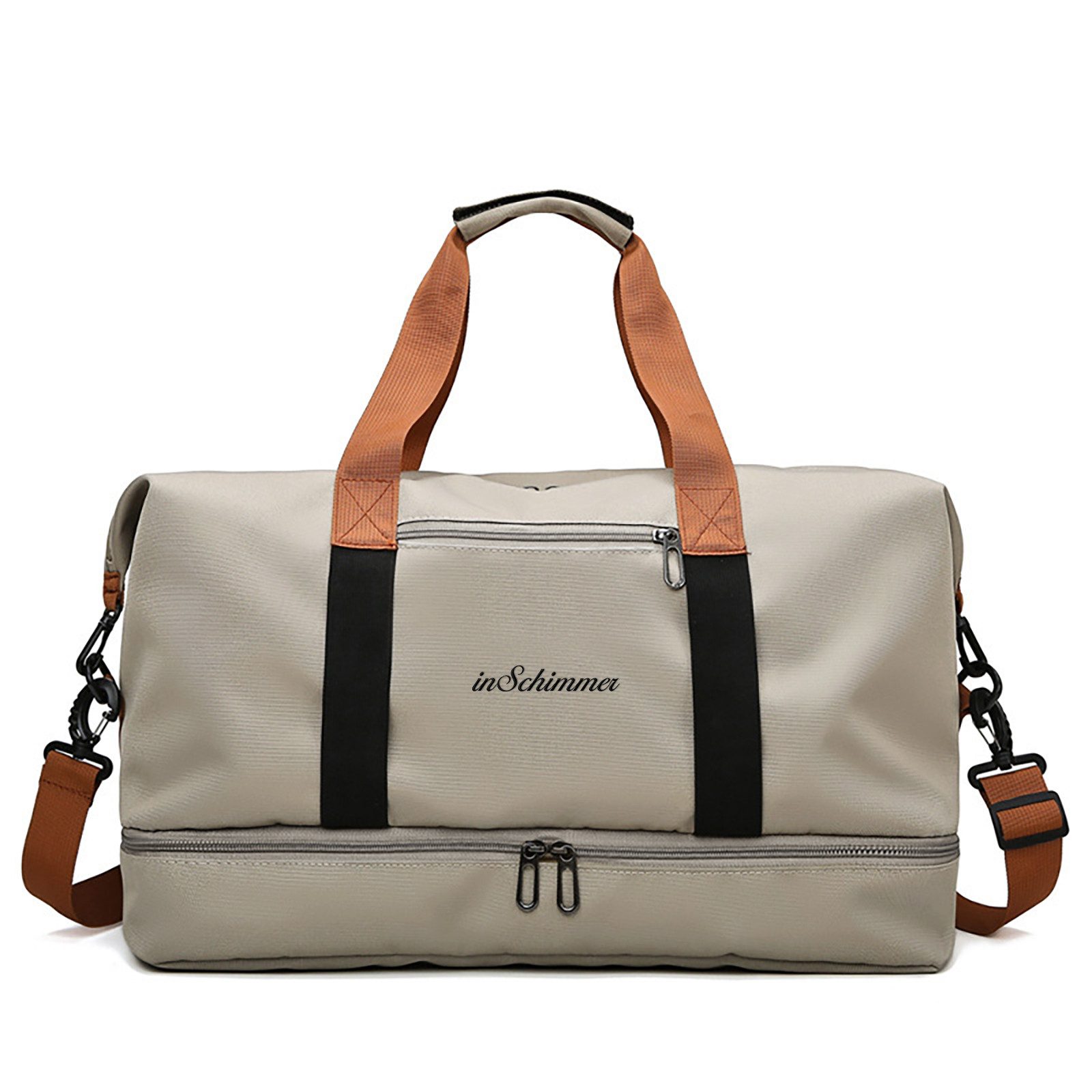 inschimmer Reisetasche Fitnesstasche Sporttasche mit Schuhfach & Nassfach für Reisen Arbeiten