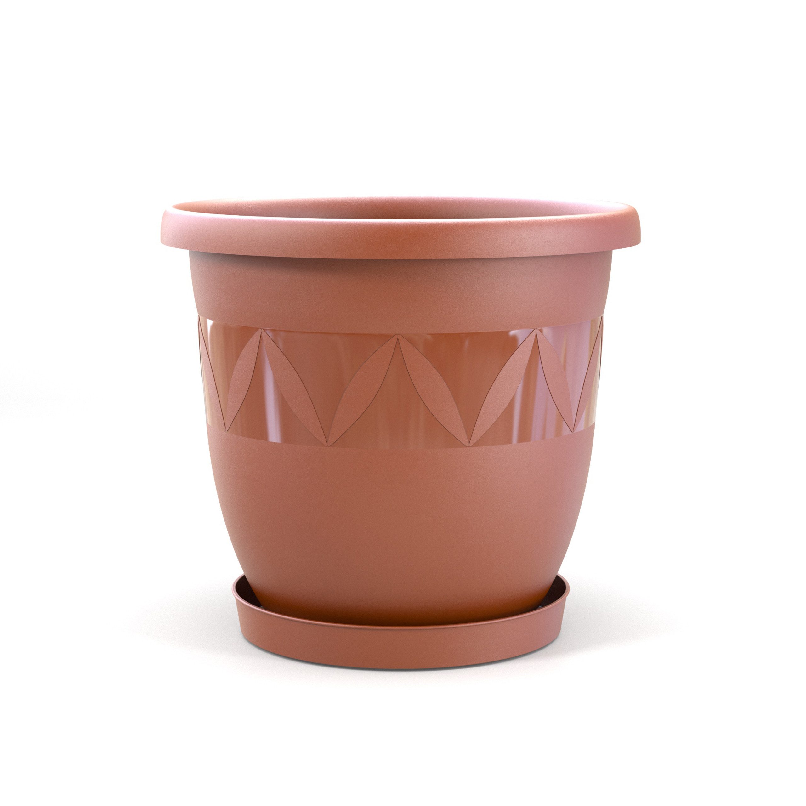 Plastard Pflanzkübel 3er, 5er, 10er Sets, Blumentopf mit passenden Unterset günstig online kaufen