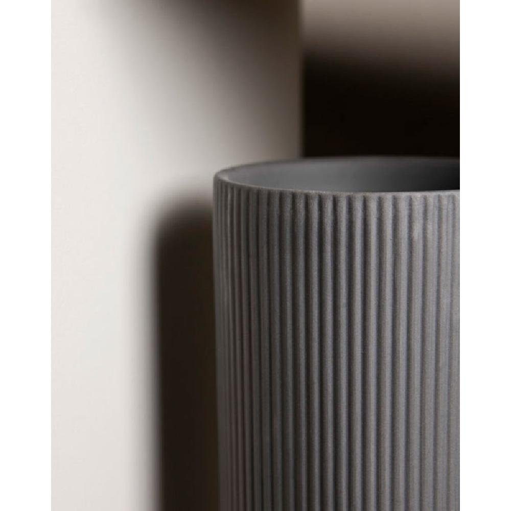 Grey Vase Dark (23cm) Dekovase Ede Storefactory
