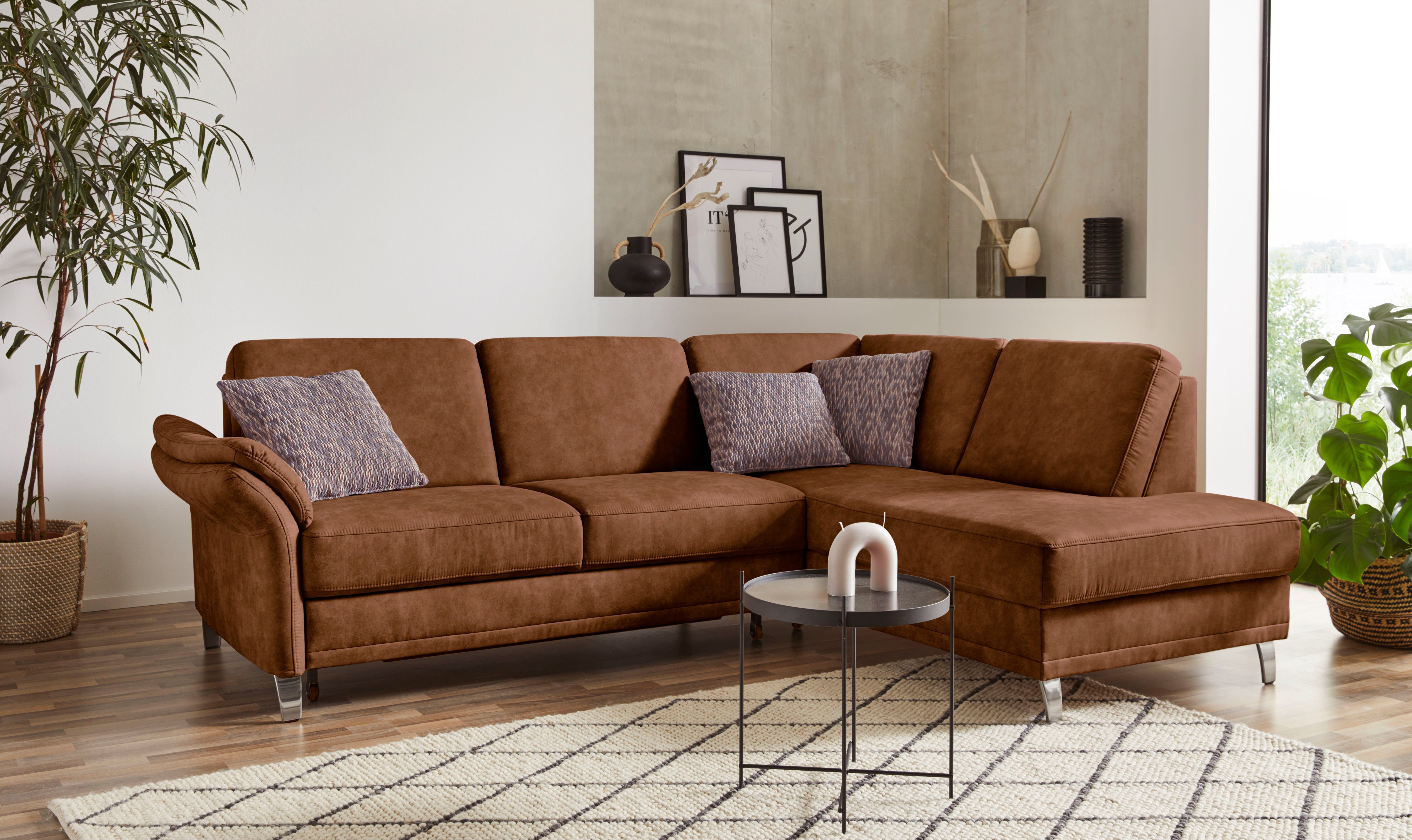 sit&more Ecksofa Clio L-Form, wahlweise mit Bettfunktion und Bettkasten, inklusive Federkern