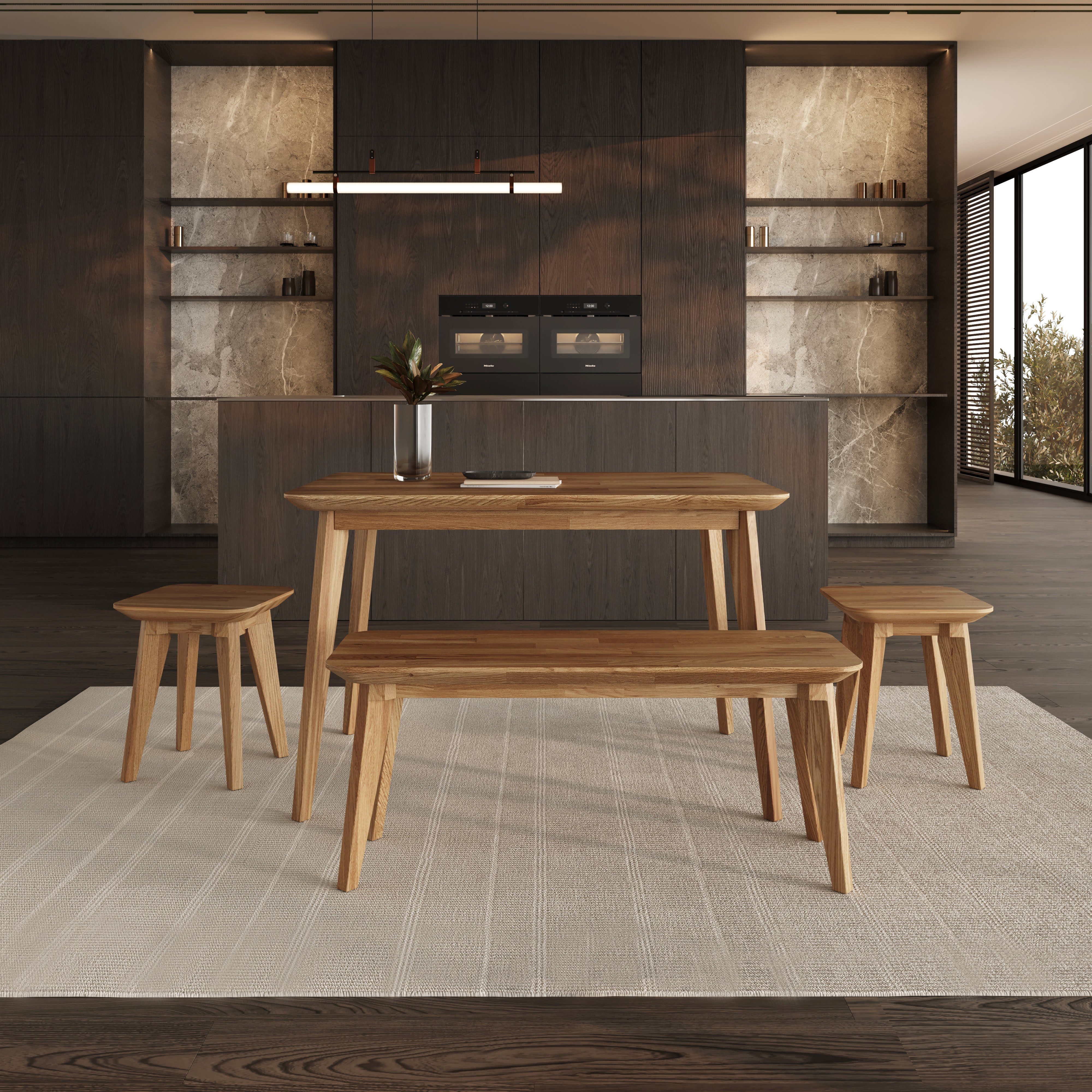 Krok Wood Esstisch Paris aus Massivholz in Eiche günstig online kaufen