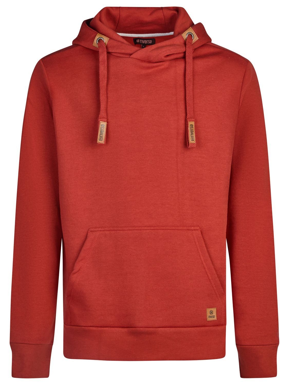 riverso Kapuzenpullover Herren Hoodie RIVNiklas Regular Fit Longsleeve Sweatshirt mit Cross-Over-Kragen und Kängurutasche