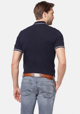 bugatti Poloshirt mit sportiven Kontraststreifen