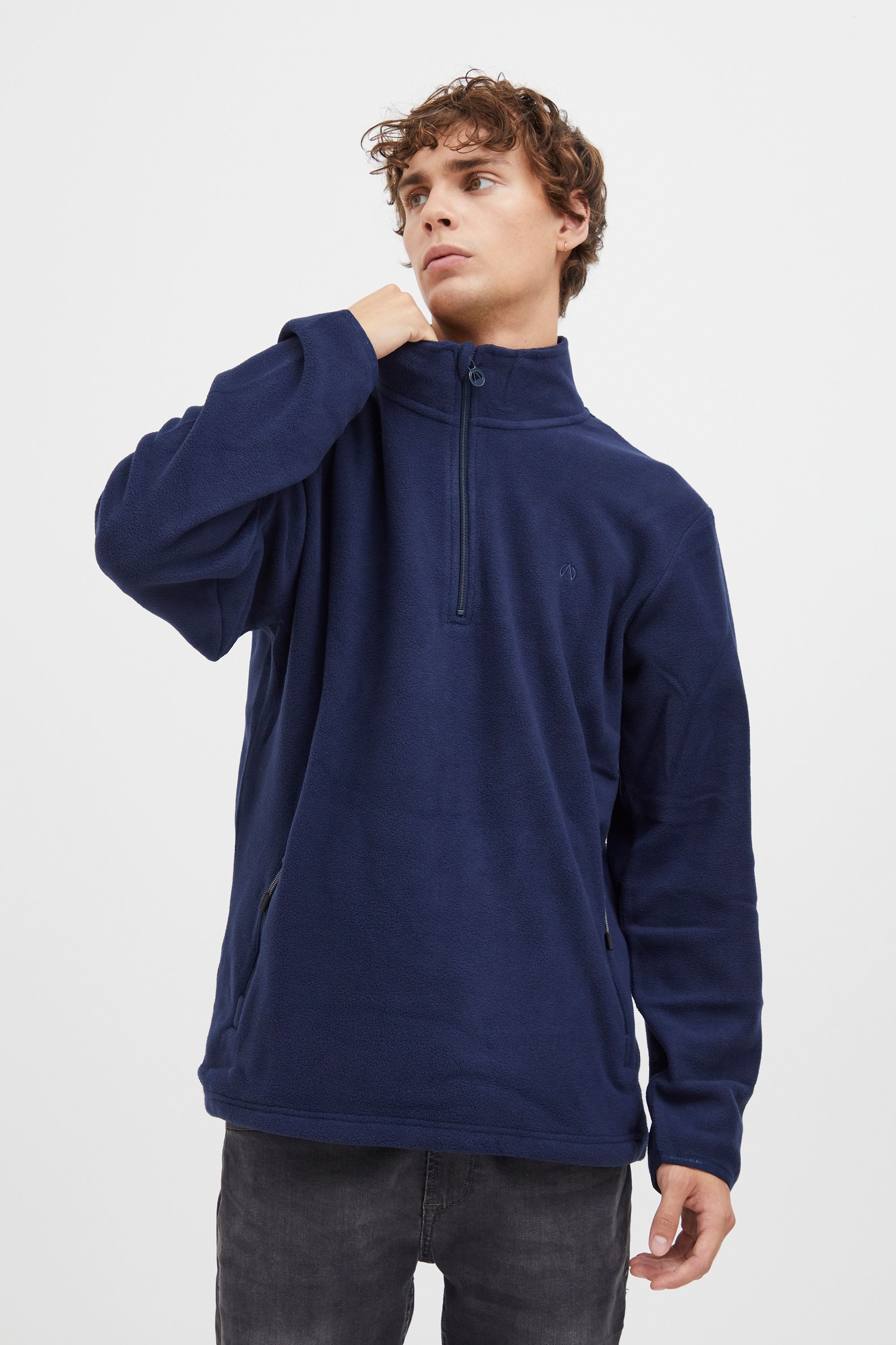 North Bend Troyer NBCotas M Atmungsaktiver Fleecepullover mit Troyer Kragen günstig online kaufen