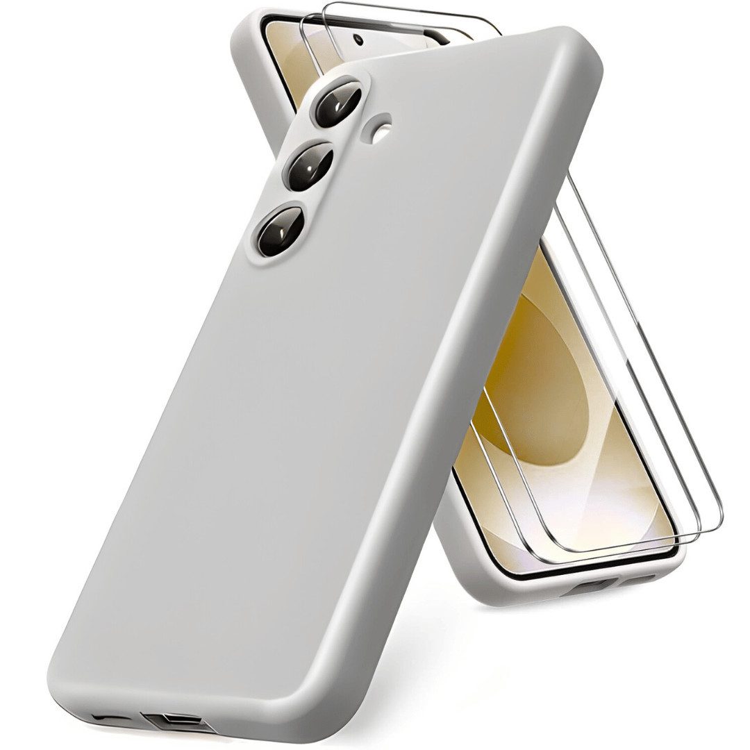 Smartphone-Hülle + 2X Schutzglas für Samsung Galaxy S25 Plus Panzerfolie Display Case