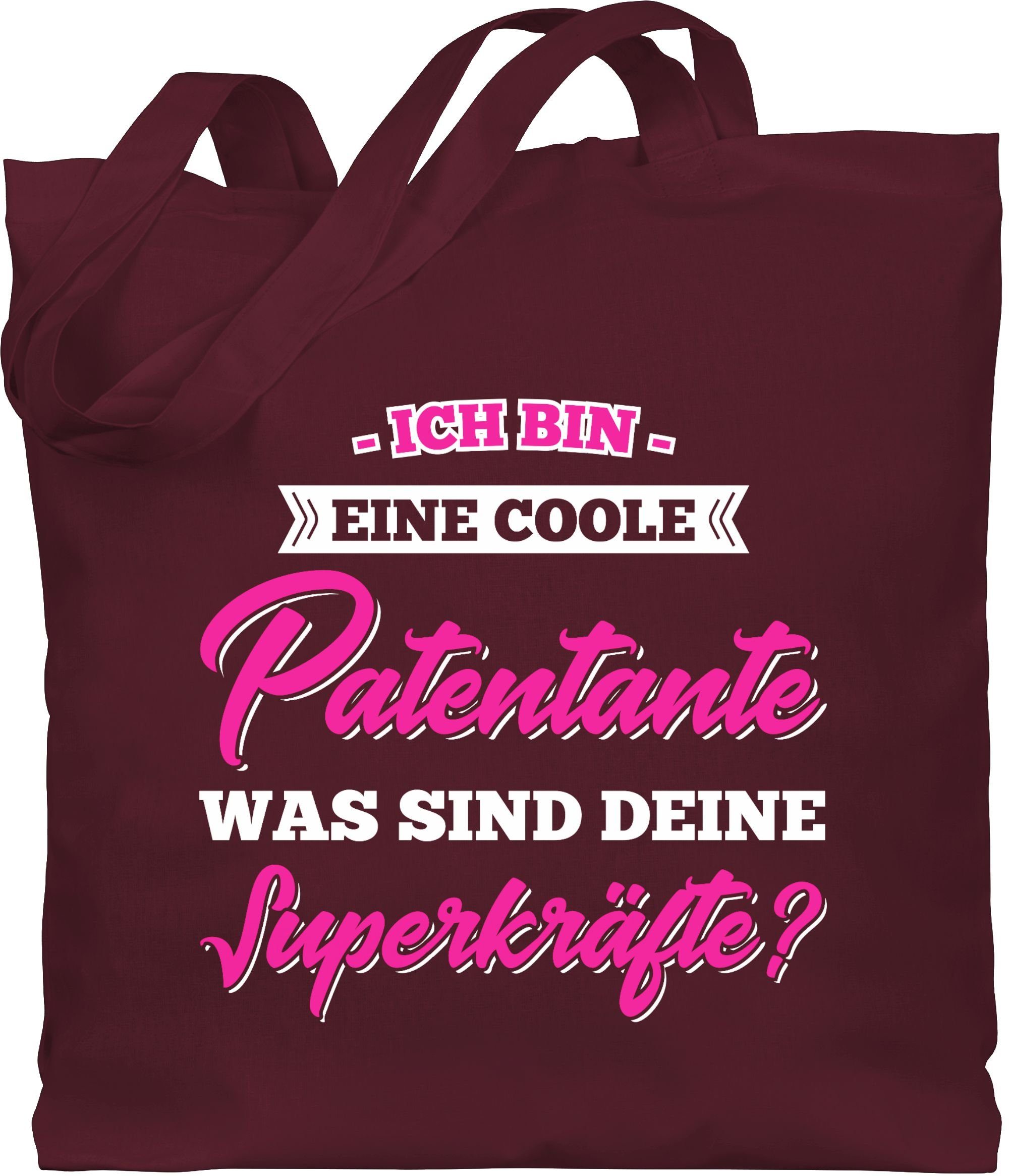 Shirtracer Umhängetasche Ich Bin Eine Coole Patentante was Sind Deine