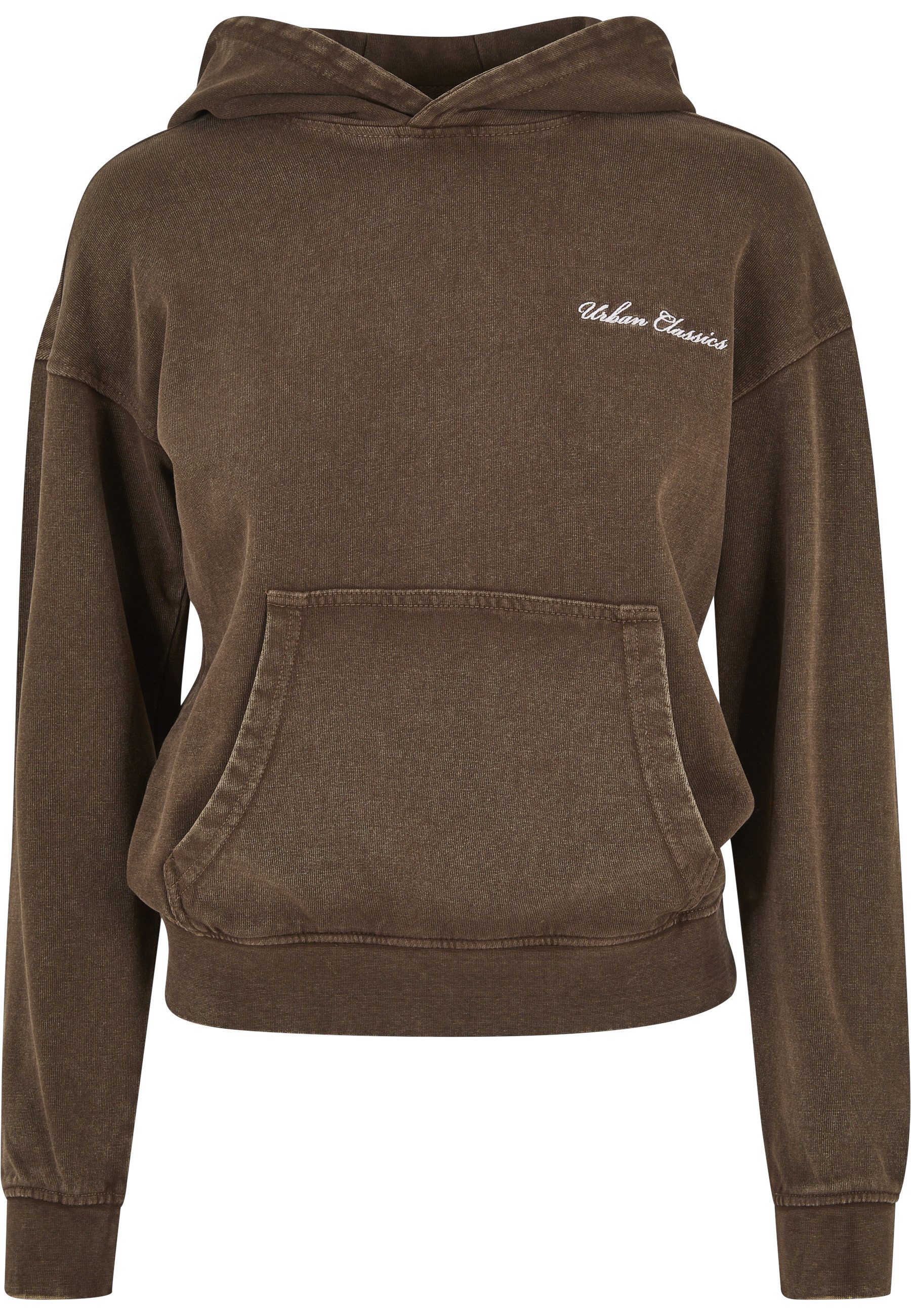 URBAN CLASSICS Kapuzensweatshirt Urban Classics Damen Ladies Small Embroide günstig online kaufen