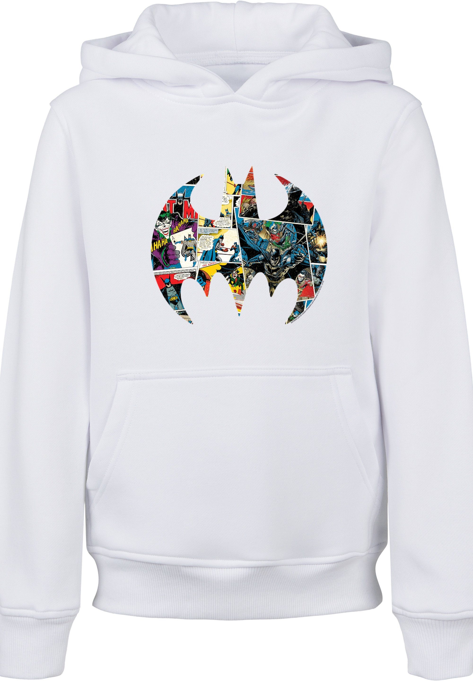 Merch,Jungen,Mädchen,Bedruckt Comics weiß DC F4NT4STIC Sweatshirt Kinder,Premium Book Unisex Logo Batman Comic