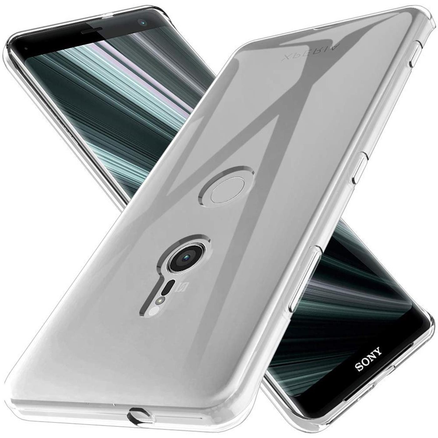 CoolGadget Handyhülle Transparent Ultra Slim Case für Sony Xperia XZ3 6 Zoll, Silikon Hülle Dünne Schutzhülle für Sony XZ3 Hülle