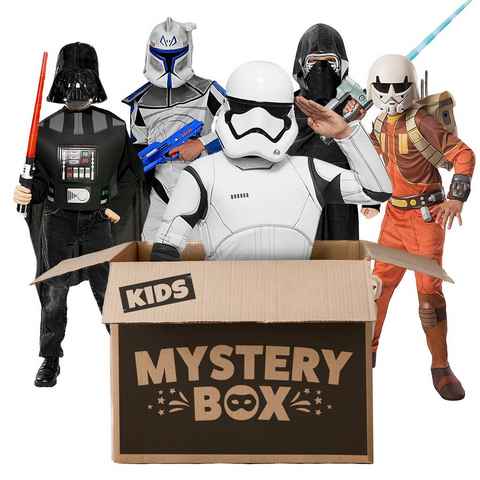 Rubie´s Kostüm Star Wars Mystery Box für Kinder mit 3 Kostümen, Galaktische Star Wars Verkleidungskiste für Kinder mit 3 Überraschun