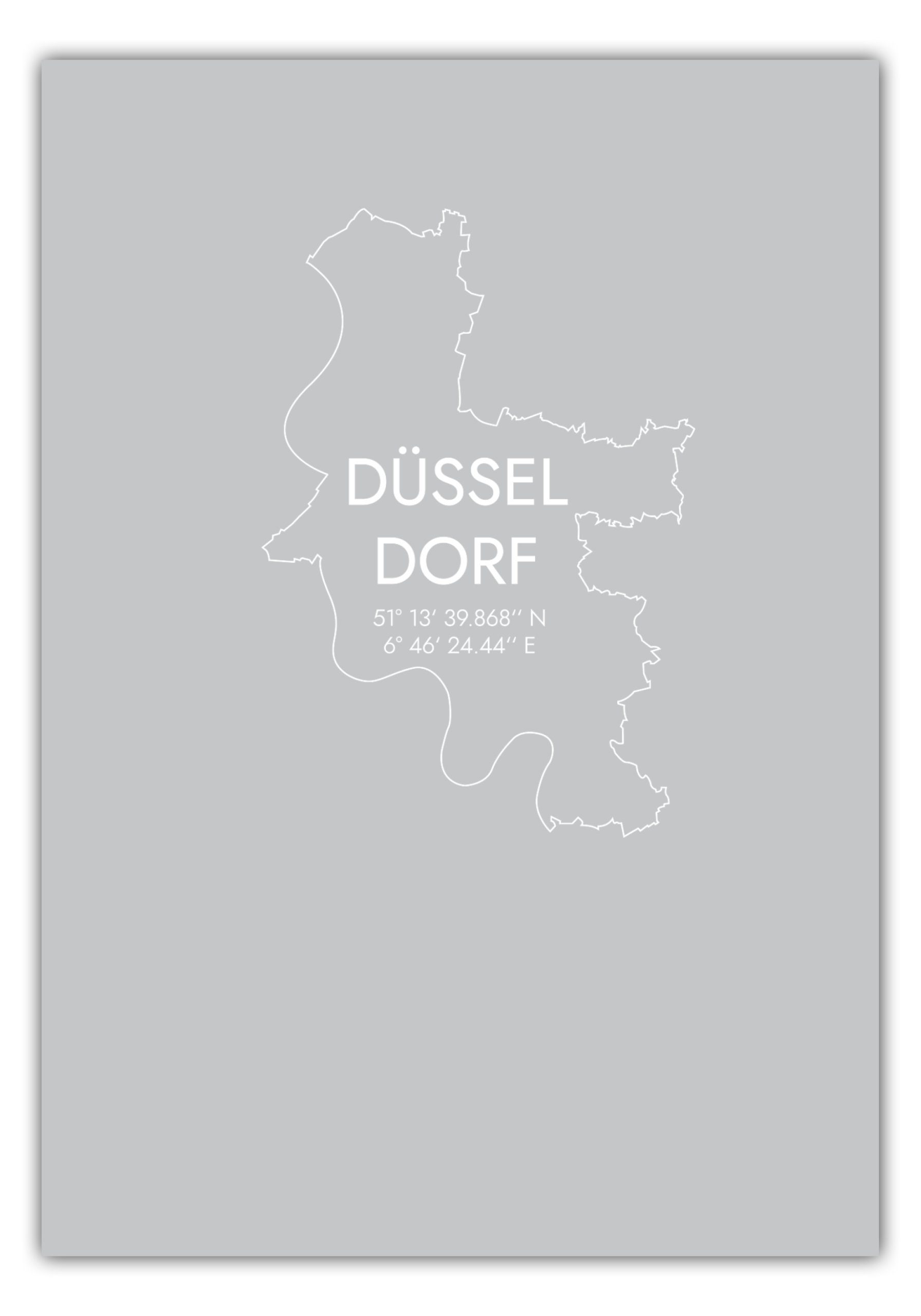 MOTIVISSO Poster Düsseldorf Koordinaten #7