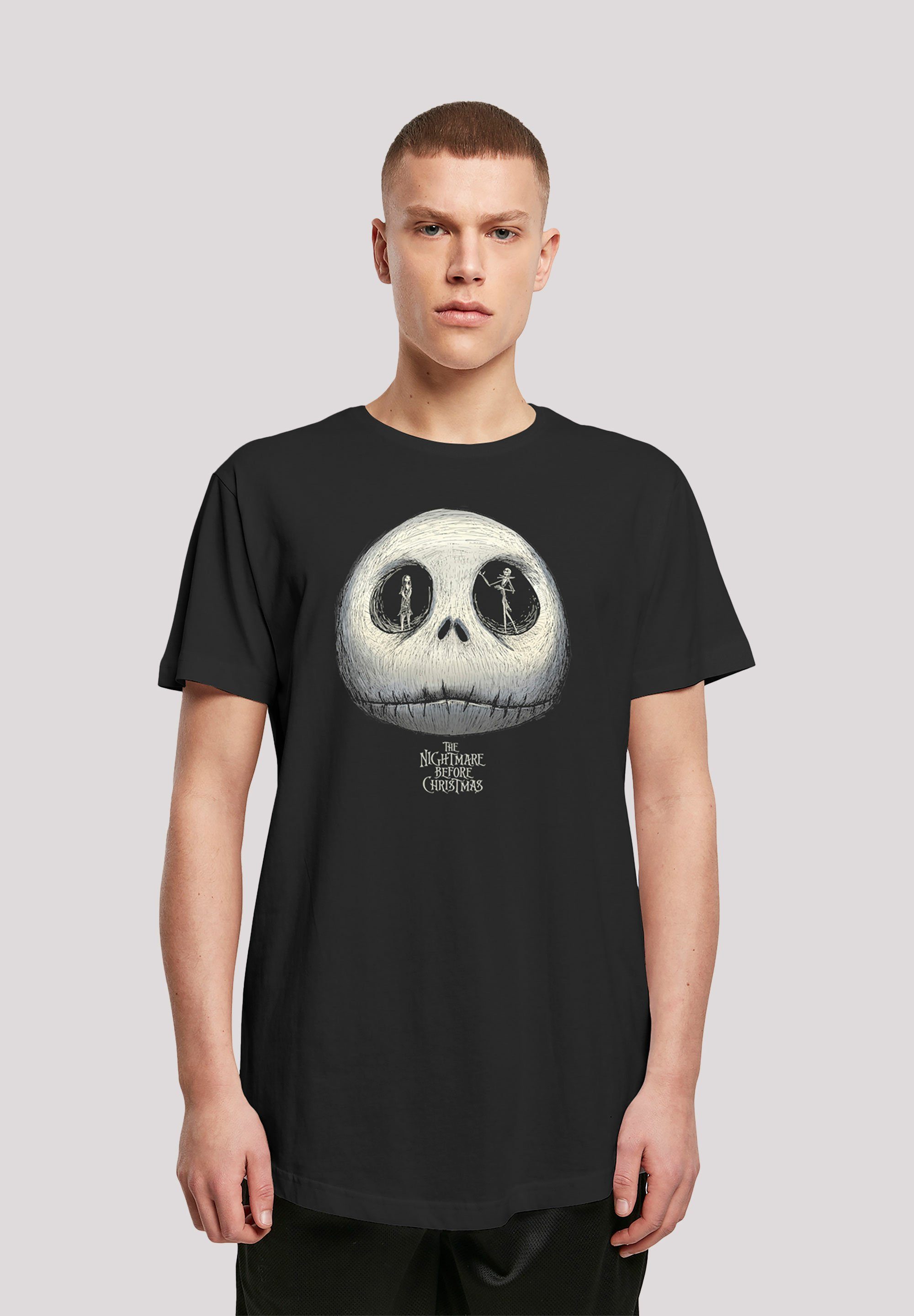 F4NT4STIC T-Shirt Disney Nightmare Before Christmas Jacks Eyes  Herren,Premium Merch,Lang,Longshirt,Bedruckt, Sehr weicher Baumwollstoff  mit hohem Tragekomfort