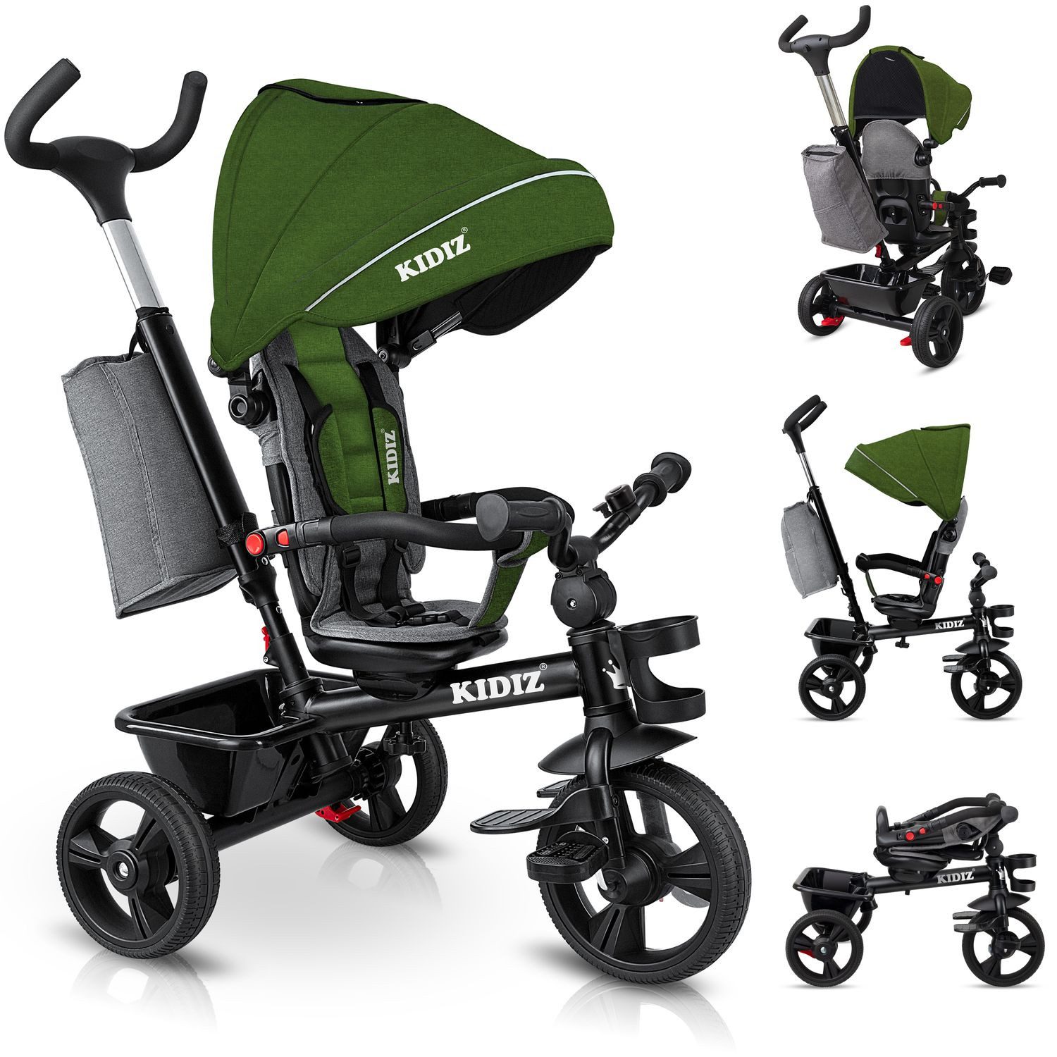 KIDIZ Dreirad, Dreirad 5in1 Kinderdreirad mit günstig online kaufen