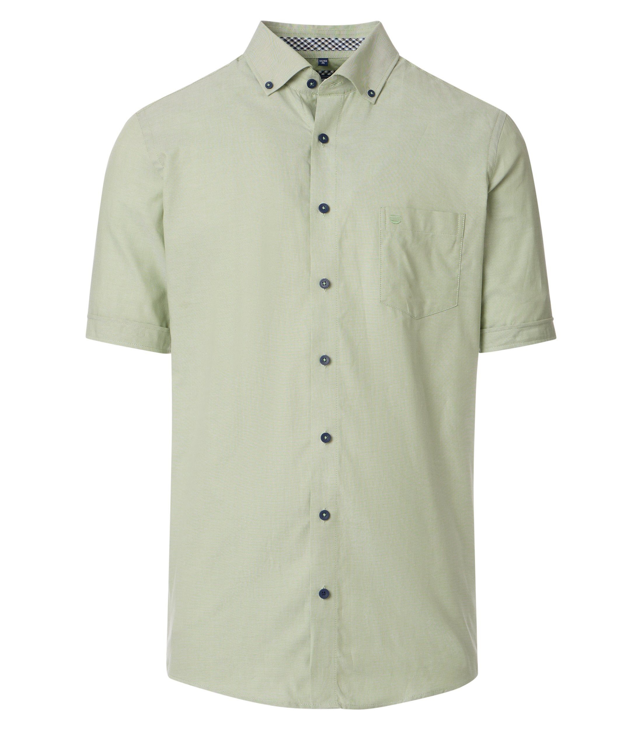 Redmond Kurzarmhemd uni Modern Fit günstig online kaufen