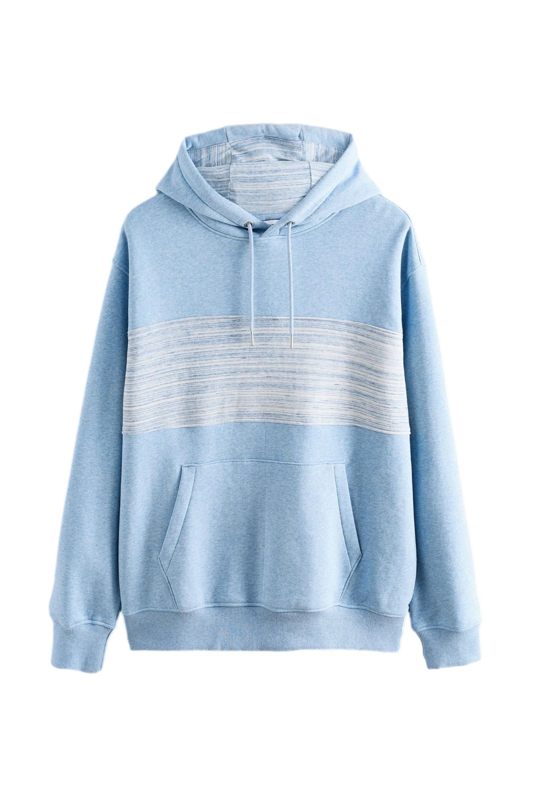 Kapuzensweatshirt Meliertes Kapuzensweatshirt in Blockfarben