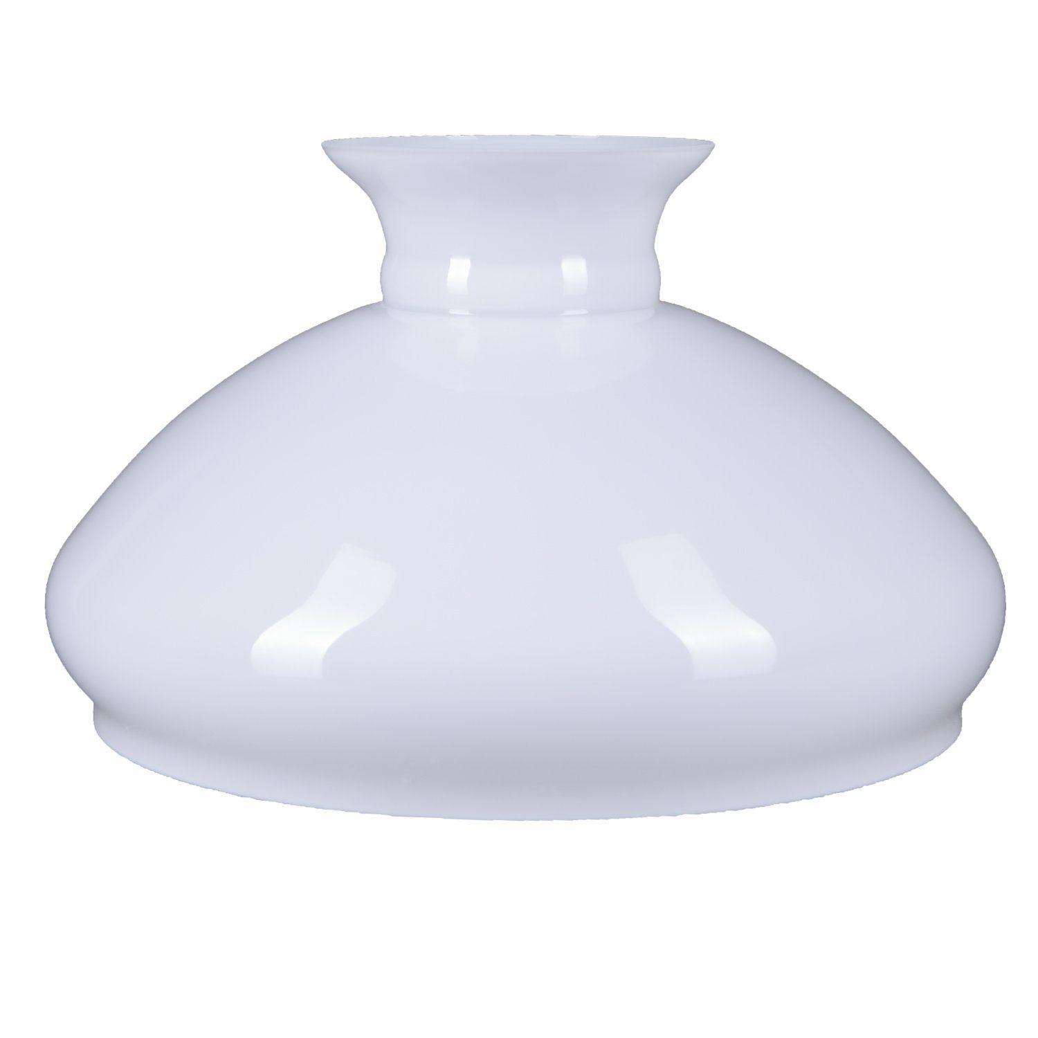 Home4Living Lampenschirm Petroleumglas Lampenglas weiß glänzend Ø 282mm Ers günstig online kaufen