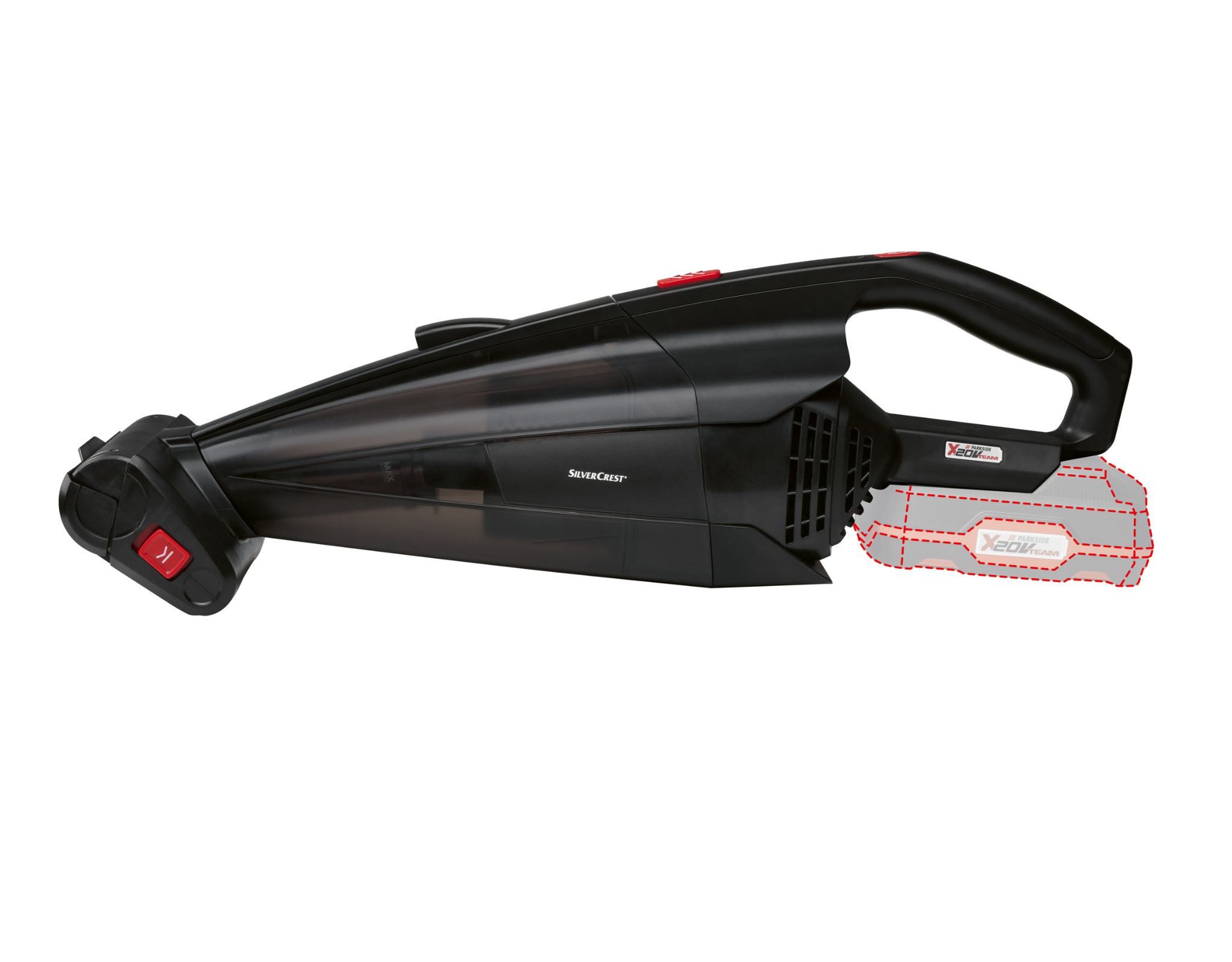 SilverCrest Akku-Handstaubsauger Handstaubsauger Akkusauger SHSA 20-LI A1 20V mit Bürsten ohne Akku