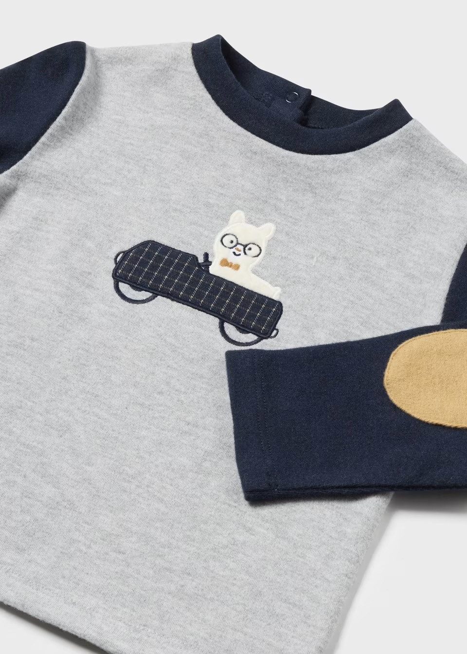 Mayoral Langarmshirt Langarmshirt mit Ellenbogenschützern für Babys (203159)