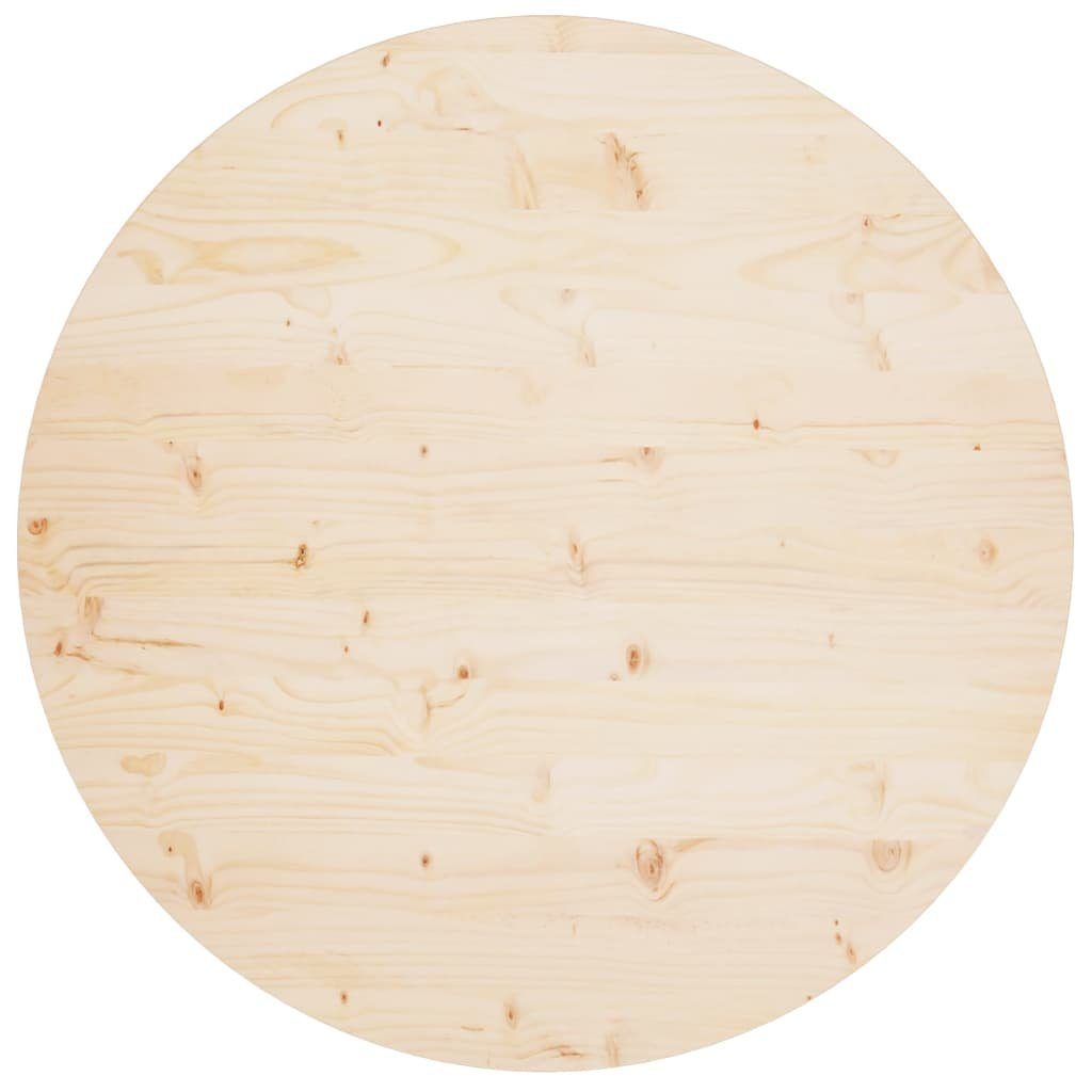 Kiefer Massivholz Tischplatte furnicato Ø90x2,5 St) cm (1