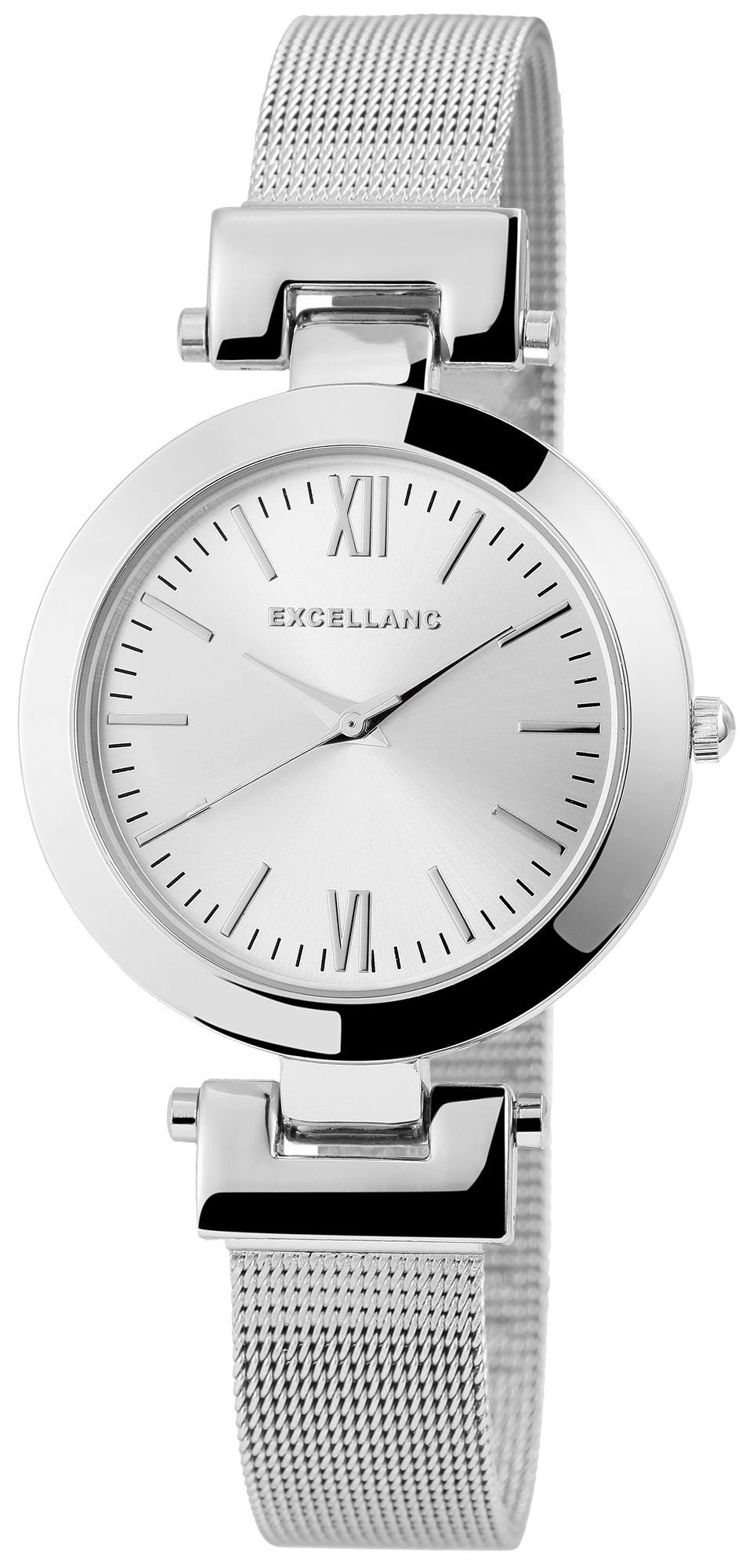 EXCELLANC Quarzuhr AK1682 Excellanc Damenuhr mit Meshband, Damenuhr Edelsta günstig online kaufen