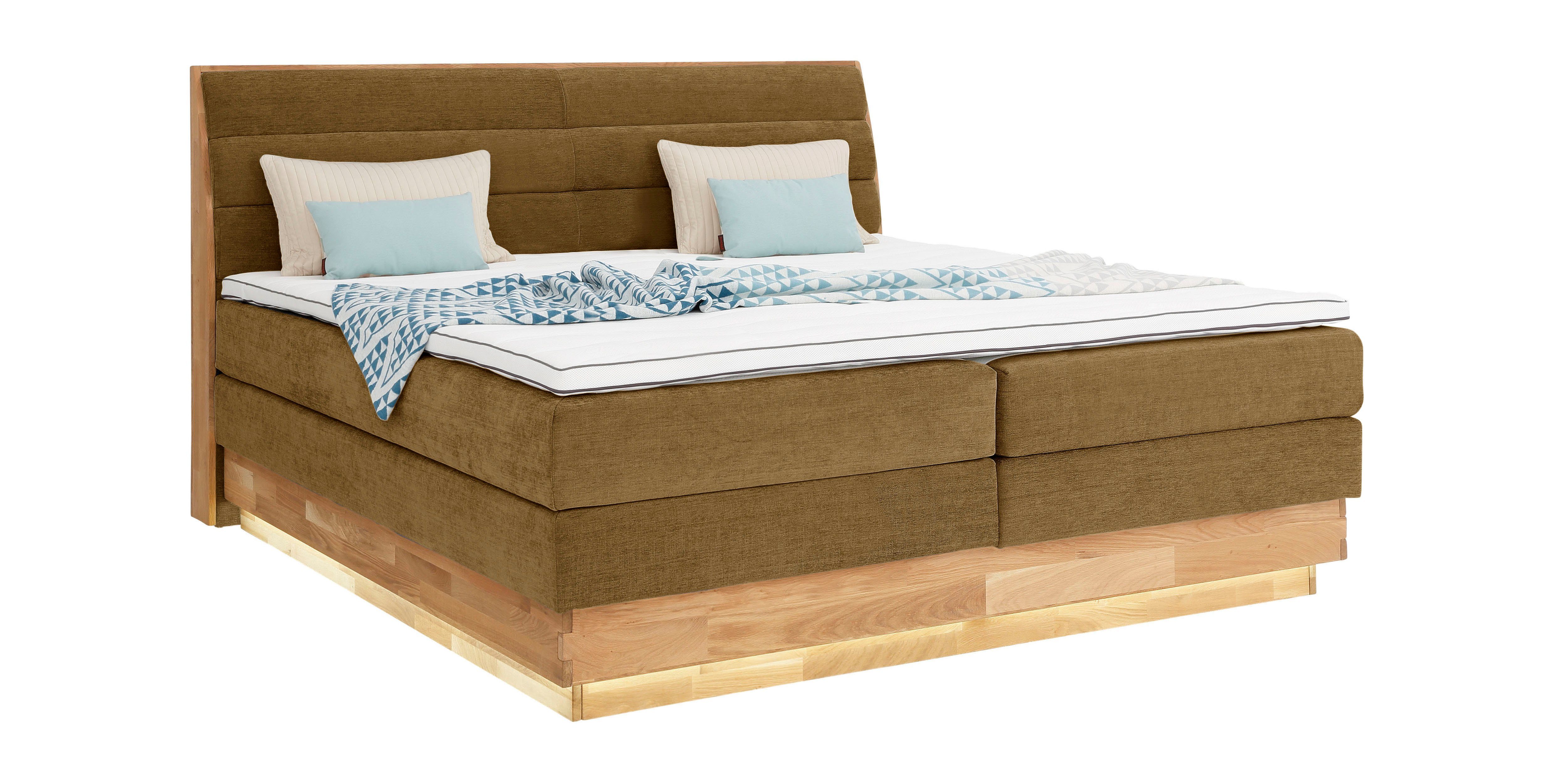 OTTO products Boxspringbett, LED-Beleuchtung, mit zertifizierten, günstig online kaufen