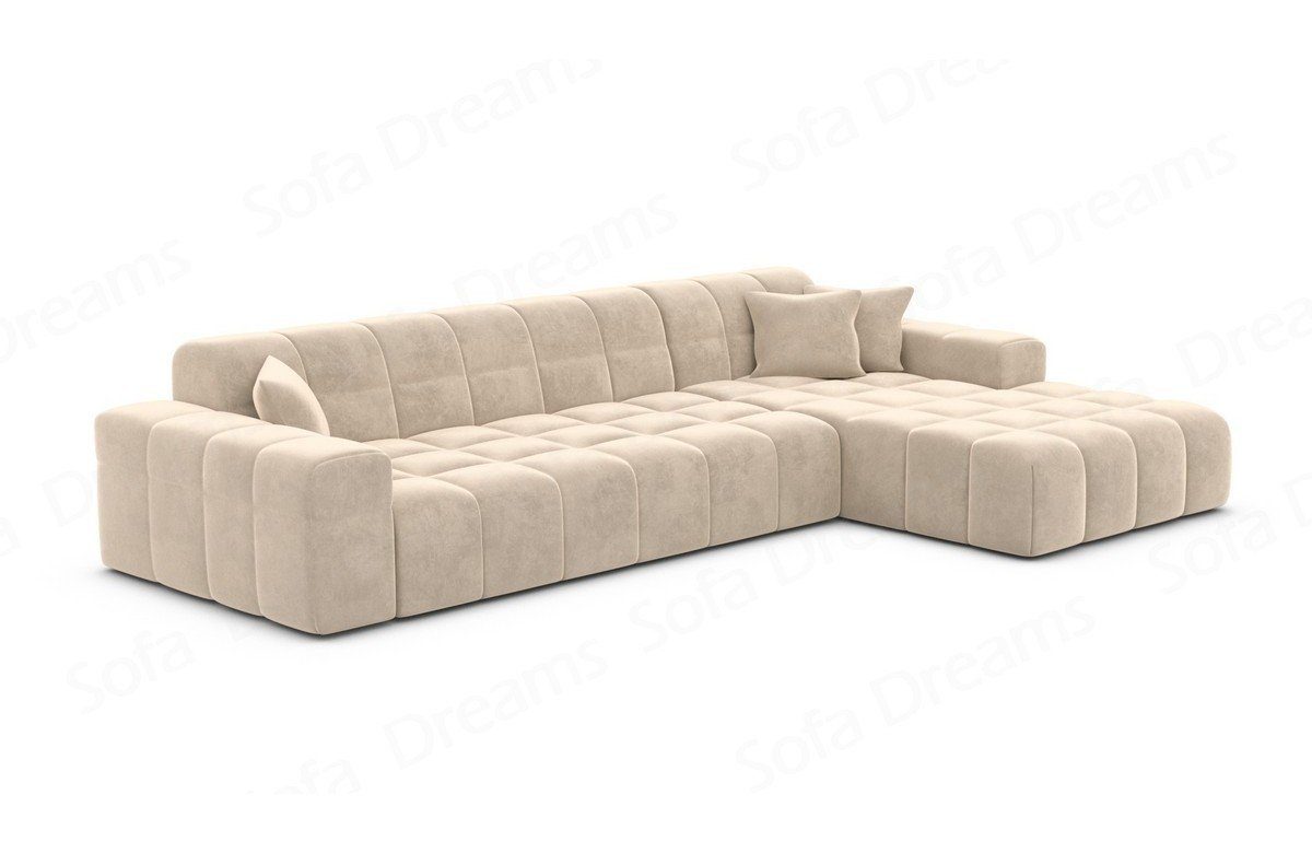 Sofa Dreams Ecksofa Stoffsofa Ibiza Form Modern Eckcouch Polstersofa Sofa kurz L Stoff