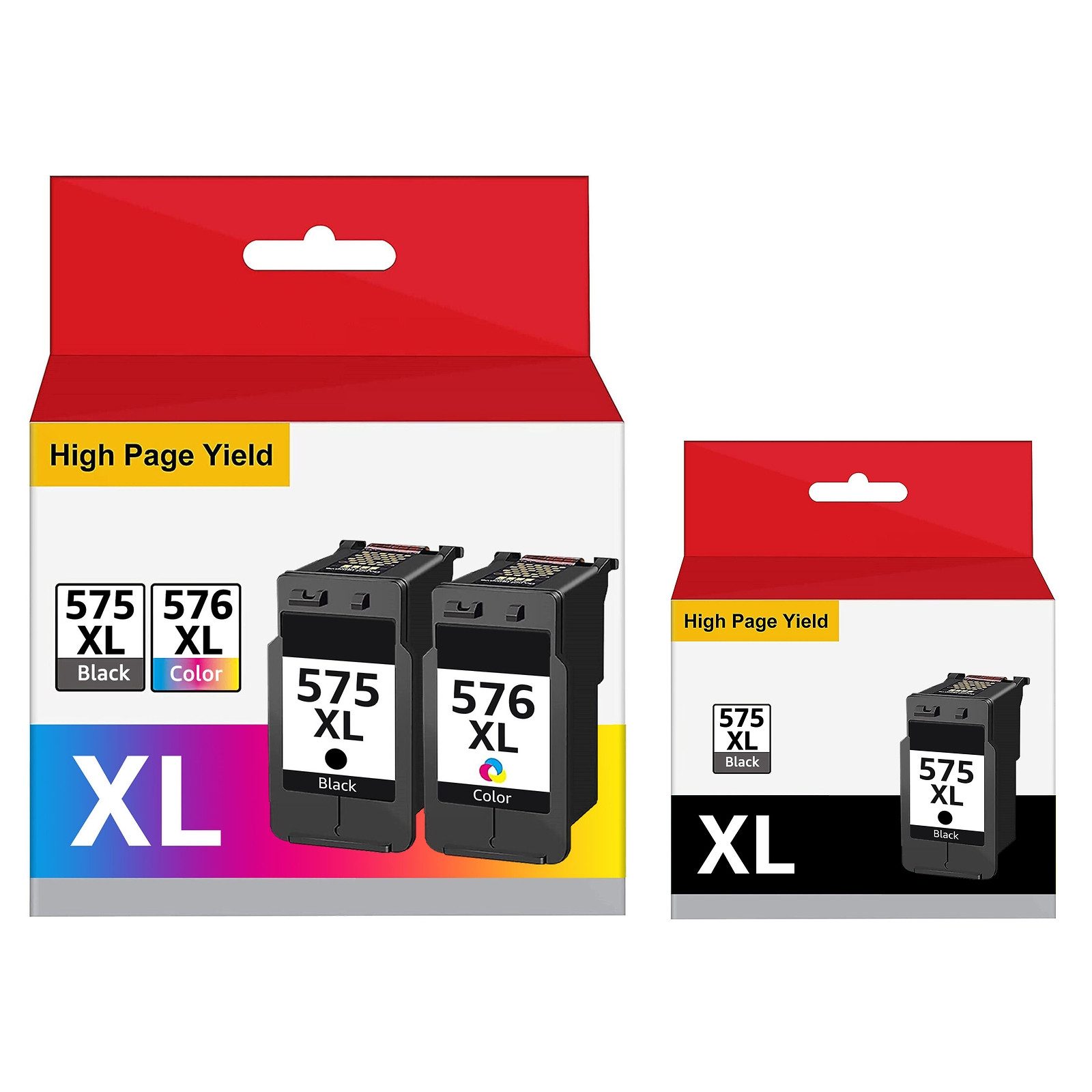 Toner Kingdom PG-575XL CL-576XL Patronen für Canon 575 XL 576 XL Pixma TS3550i Tintenpatrone (Pixma TS3550i Pixma TS3551i Pixma TS3750i Pixma TR4750i Pixma TR4751i, 500-tlg)