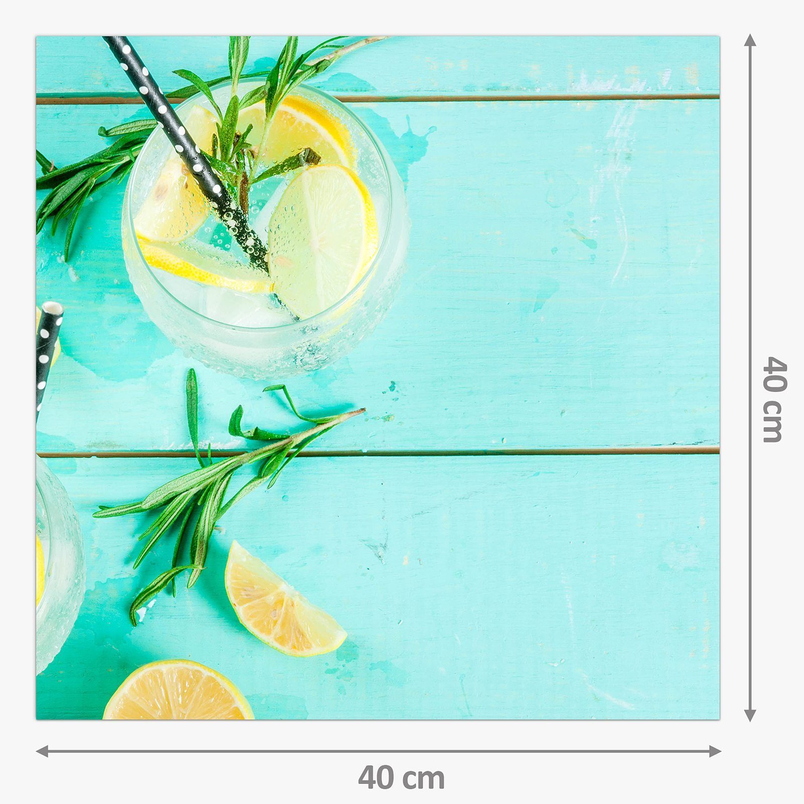 Glas Limonade Küchenrückwand Frische Spritzschutz Primedeco Küchenrückwand Motiv mit