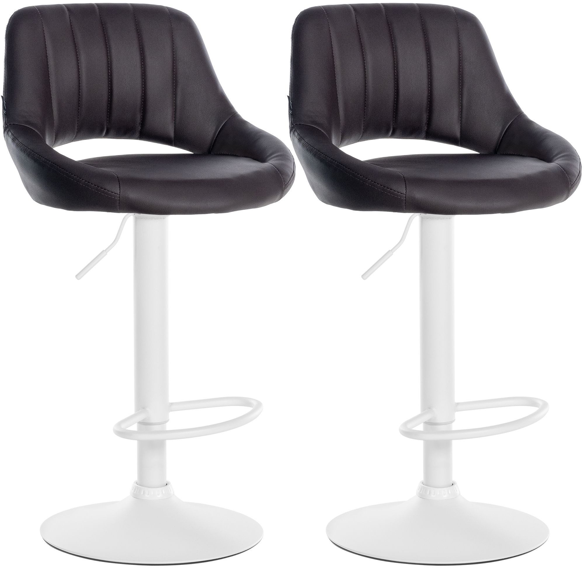 CLP Barhocker Milet Kunstleder (Set, 2er), Kunstleder, höhenverstellbar und drehbar