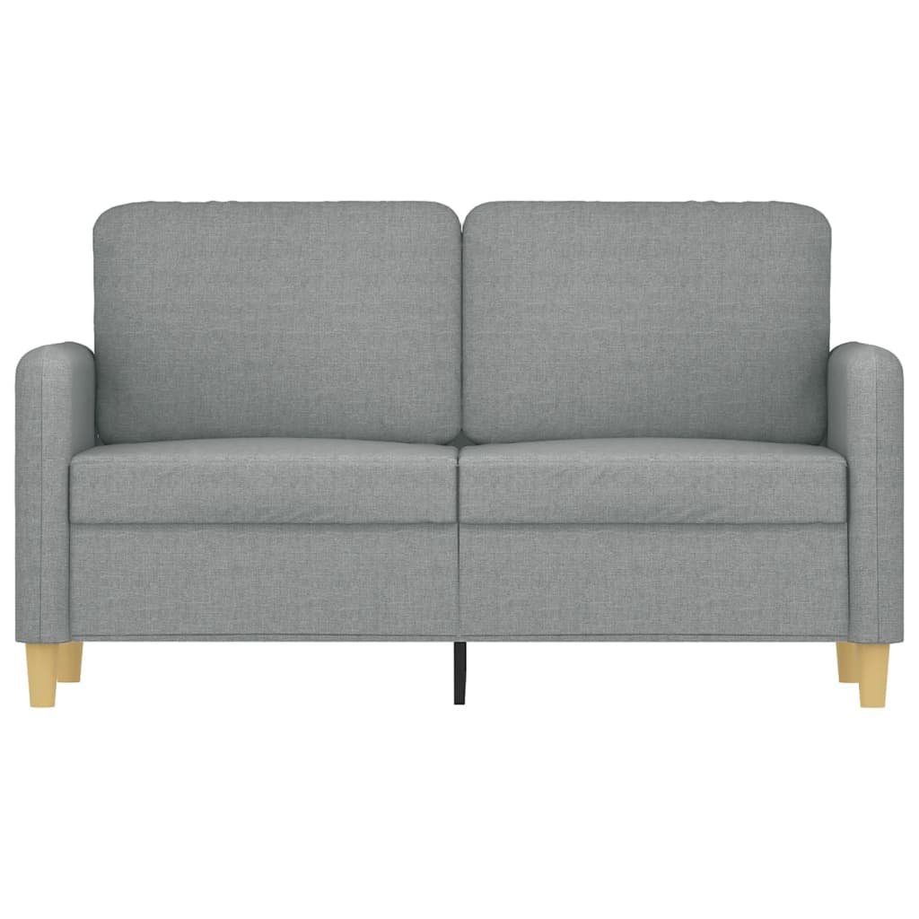 vidaXL Sofa 2-Sitzer-Sofa Hellgrau 120 cm günstig online kaufen