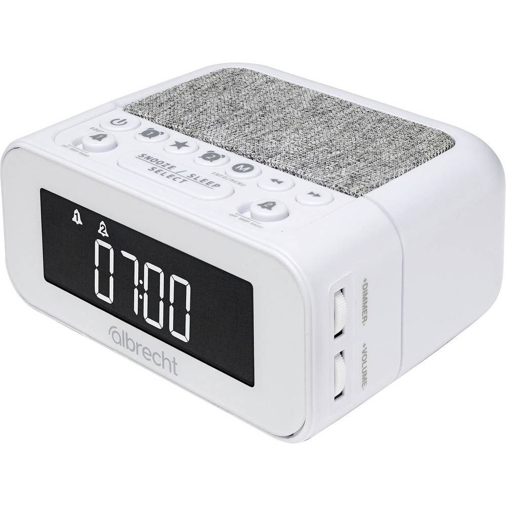 Albrecht DR 451 Radiowecker DAB+, UKW Weiß 27454 Radio