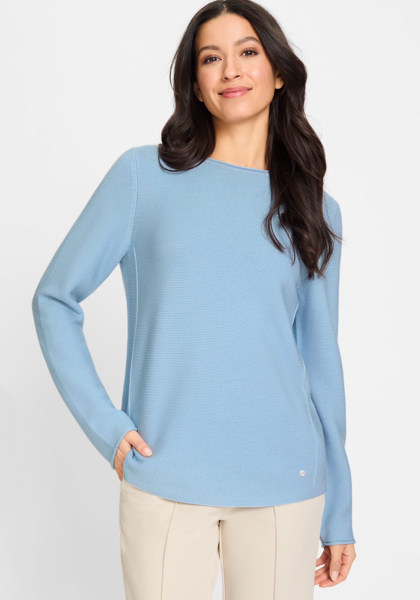 Olsen Strickpullover Mit langen Ärmeln günstig online kaufen