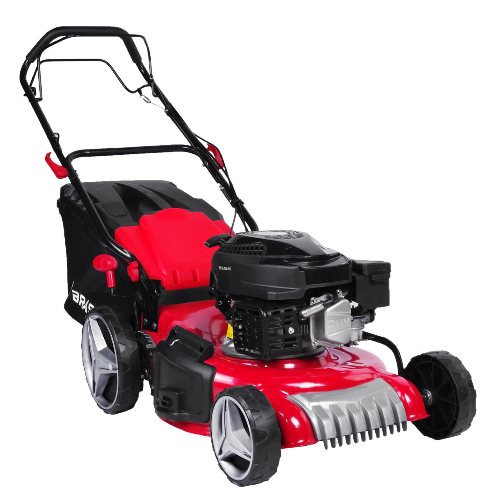 BRAST Benzinrasenmäher 4,76PS RED LINE mit Antrieb, 46 cm Schnittbreite