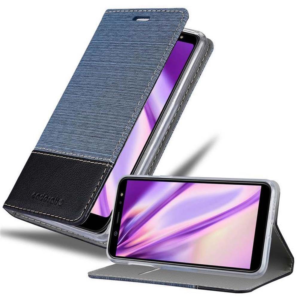 Cadorabo Handyhülle für Samsung Galaxy A6 PLUS 2018 Hülle Samsung Galaxy A6 PLUS 2018, Klappbare Handy Schutzhülle - Hülle - mit Standfunktion und Kartenfach