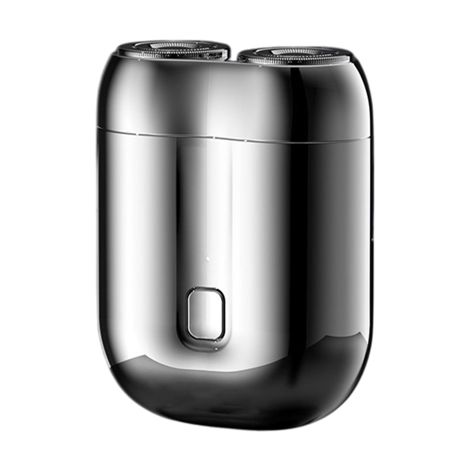 Refttenw Elektrorasierer Rasierer Herren Elektrisch Mini Rasierapparat Tragbarer, IPX6 wasserdichter, Doppelkopf, magnetischer Scherkopf, 7500 U/min