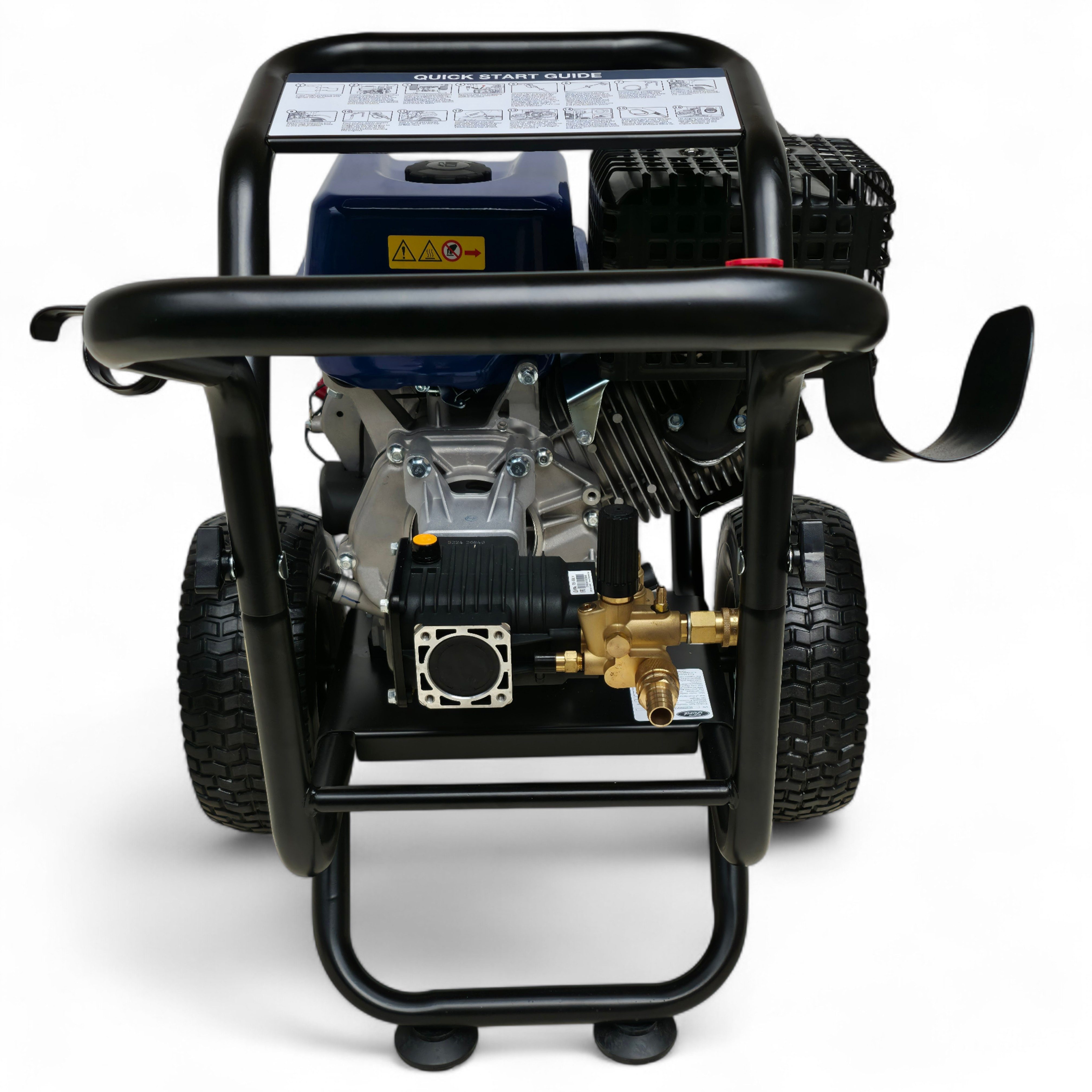 DeTec. Hochdruckreiniger Ford Benzin 13PS, Flächenreiniger 420cm³, Industrie-Steinreiniger, Druck max: 303 bar, Fördermenge max: 906 l/h, Annovi reverberi RSV-4G40 Triplex Keramik Hochdruckpumpe