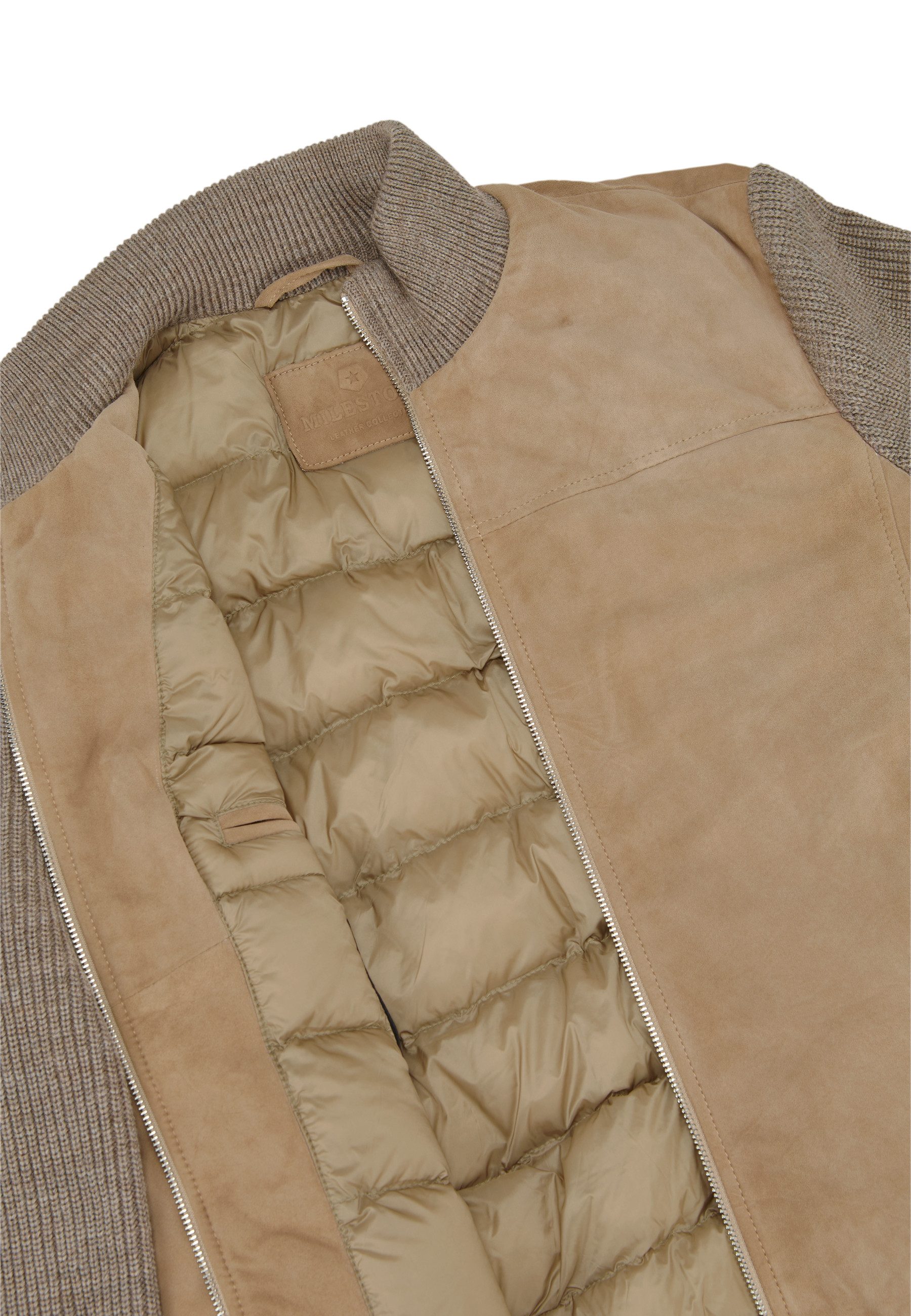Lederjacke MSNicolas Herren Bikerjacke Jacke Leder