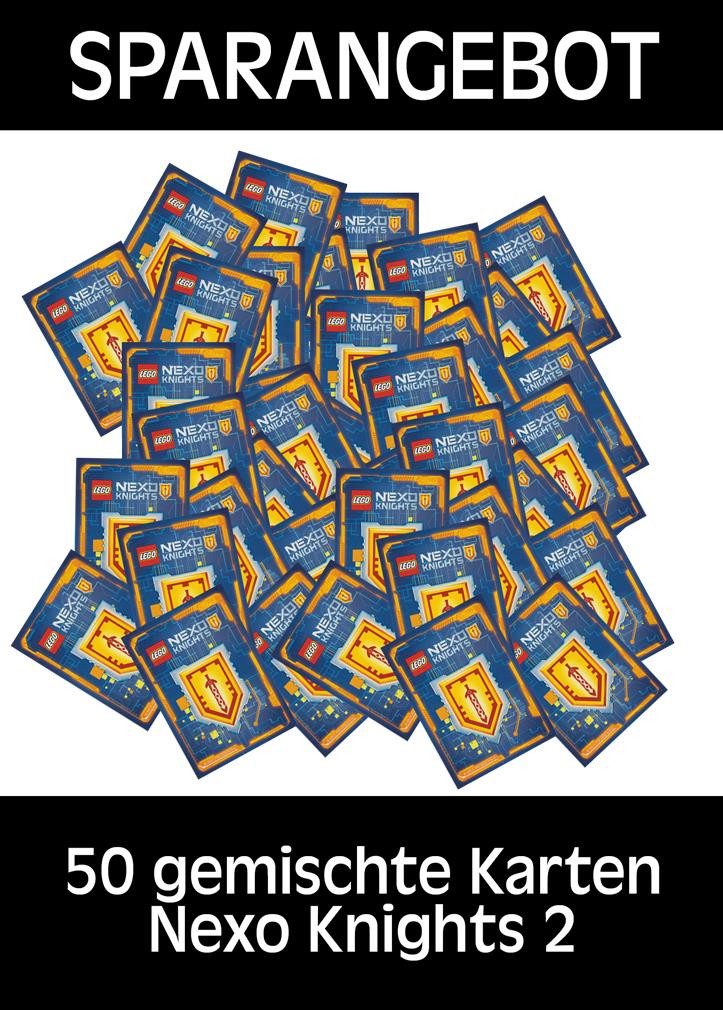 LEGO® Sammelkarte LEGO Nexo Knights 2 - Trading Cards - 50 gemischte - Deutsch