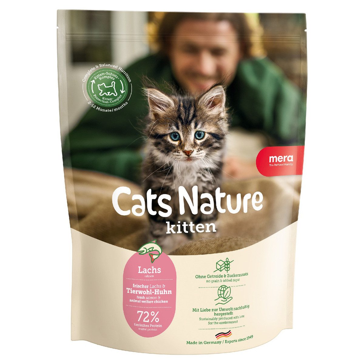 Mera Nature Kitten Lachs 400 g, Trockenfutter für: Katze