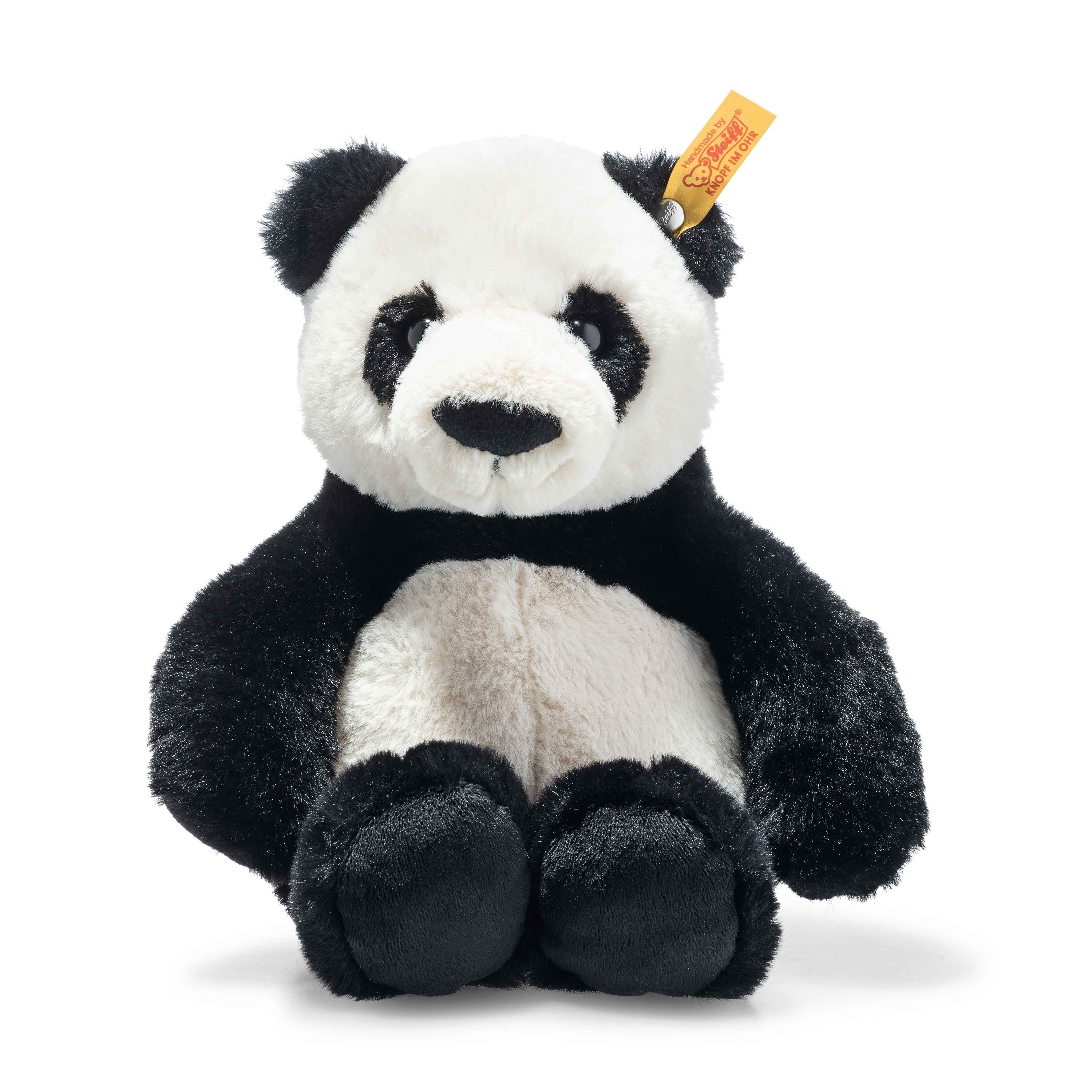 Steiff Kuscheltier Steiff Kuscheltier weich Soft Cuddly Friends Ming Panda, weiß/schwarz