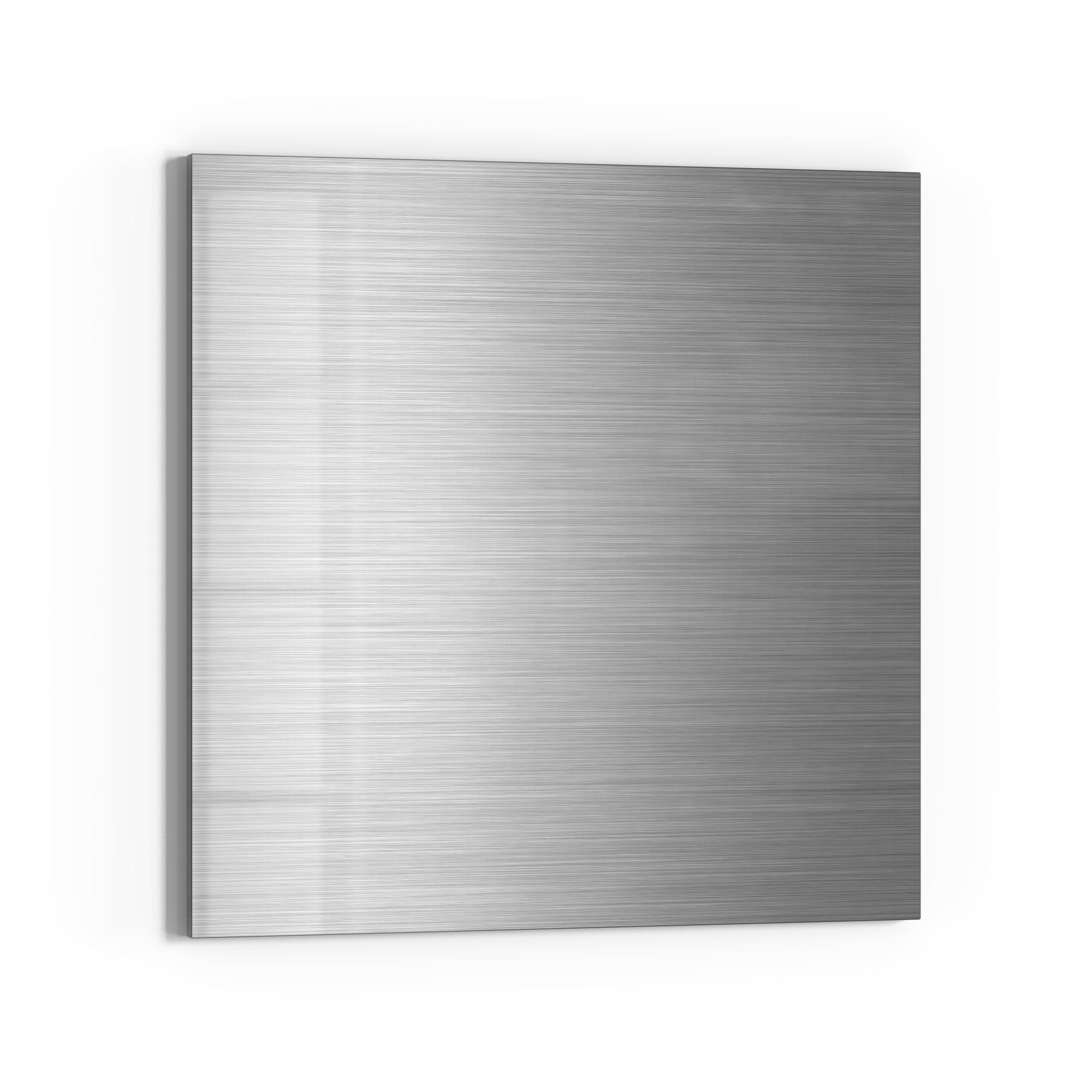DEQORI Magnettafel 'Gebürstetes Aluminium', Whiteboard Pinnwand beschreibbar
