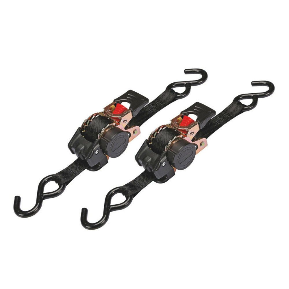 Toolland Spanngurt Toolland Automatik-Spanngurt mit Ratsche, 2er Pack, max. 300 kg, Schwa (1-St)