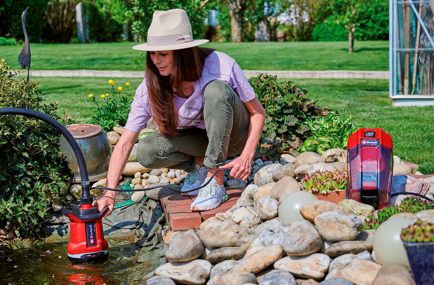 Einhell Akku-Gartenpumpe Schmutzwasserpumpe GE-DP 18/25 Li günstig online kaufen