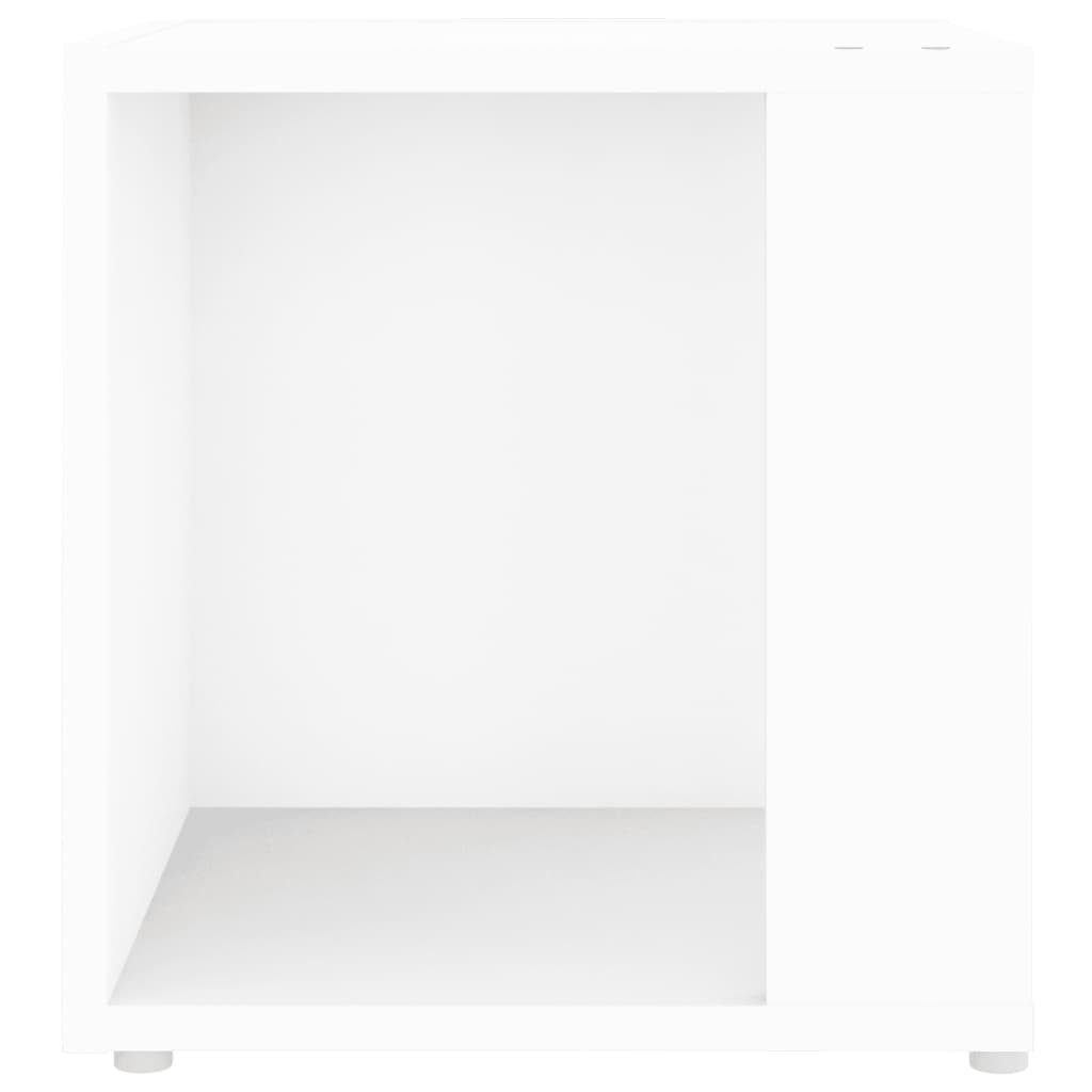 Beistelltisch (1-St) Beistelltisch Weiß Weiß Weiß vidaXL cm | 33x33x34,5 Holzwerkstoff