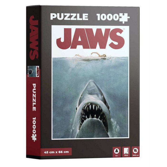 SD Toys Spiel Jaws Der Weiße Hai Puzzle Filmplakatmotiv