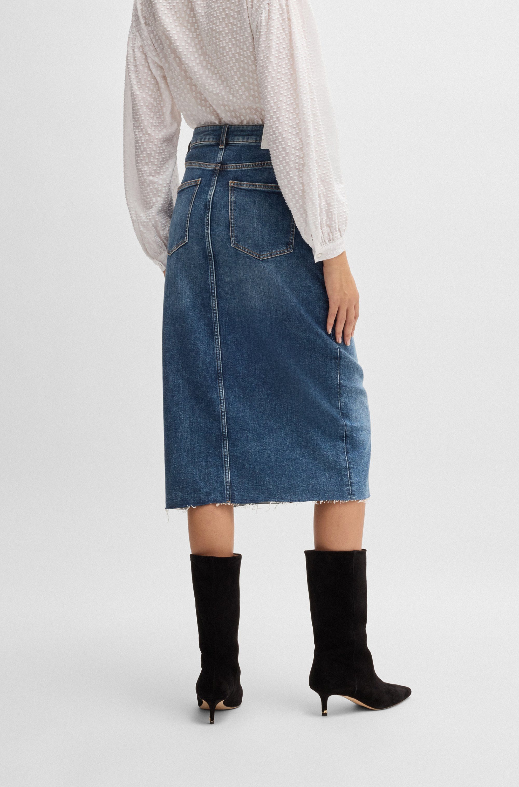 BOSS ORANGE Webrock DENIM SKIRT MIDI günstig online kaufen