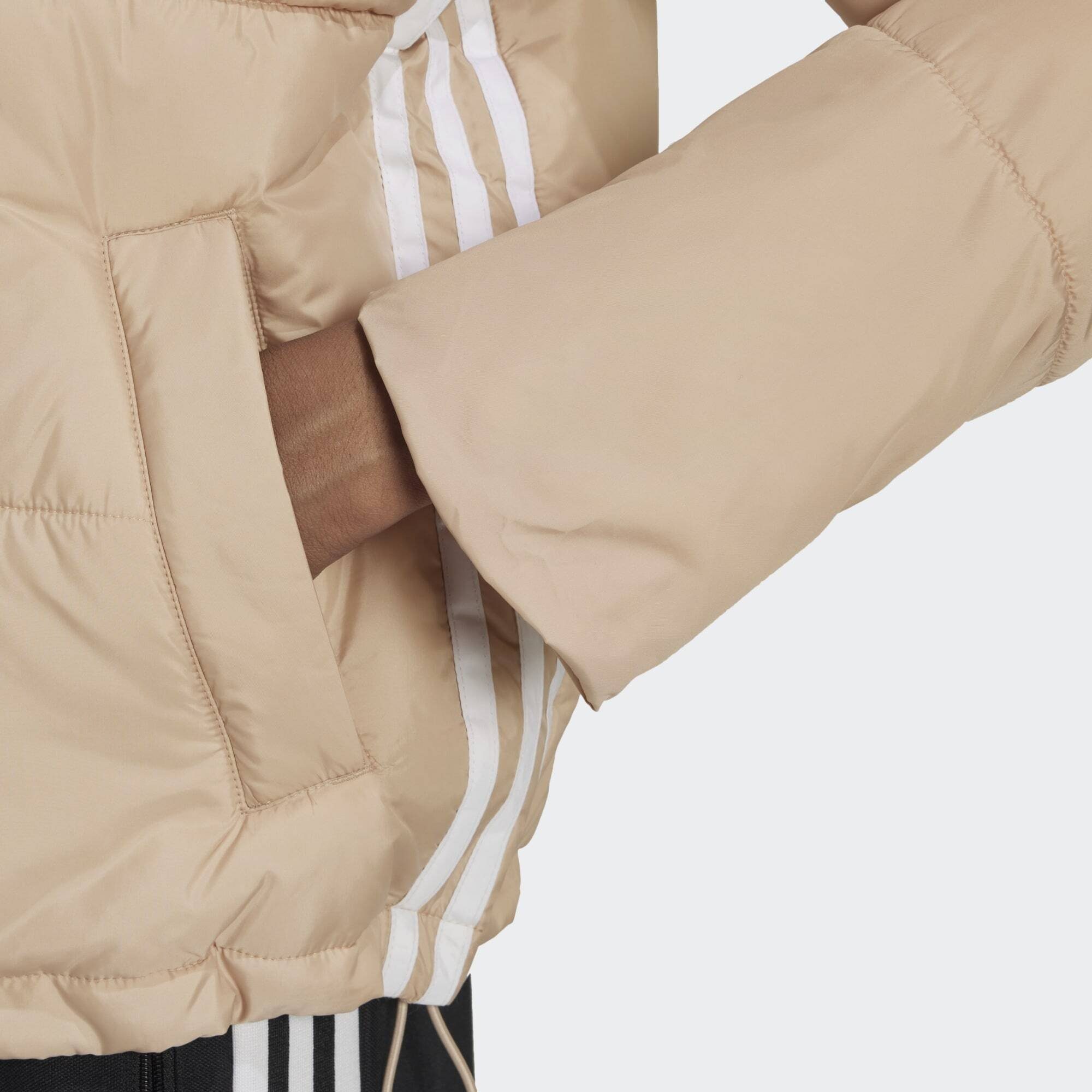 JACKE SHORT Winterjacke adidas Beige Originals PUFFER Magic