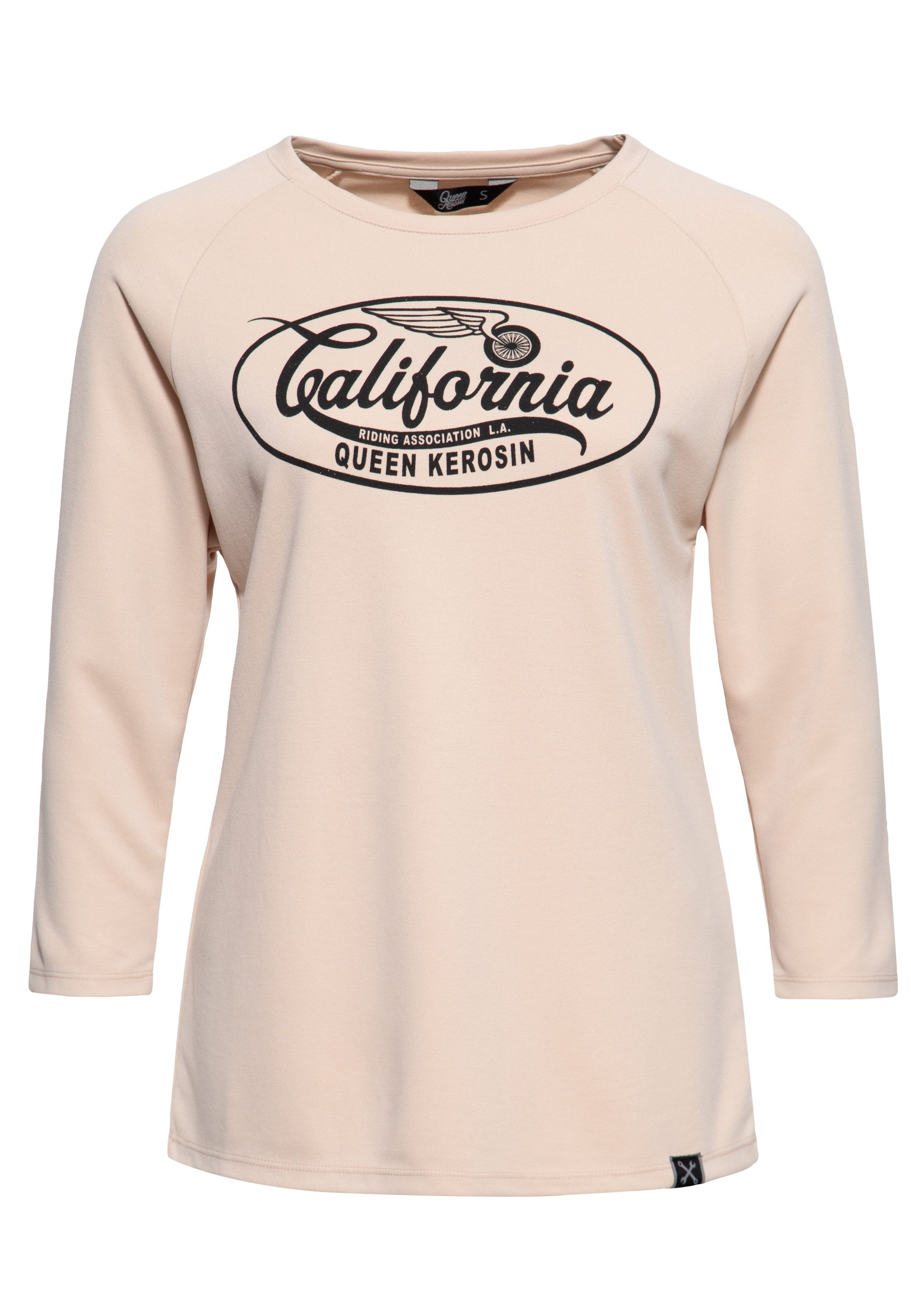 QueenKerosin 3/4-Arm-Shirt California mit hohem Modal-Anteil günstig online kaufen